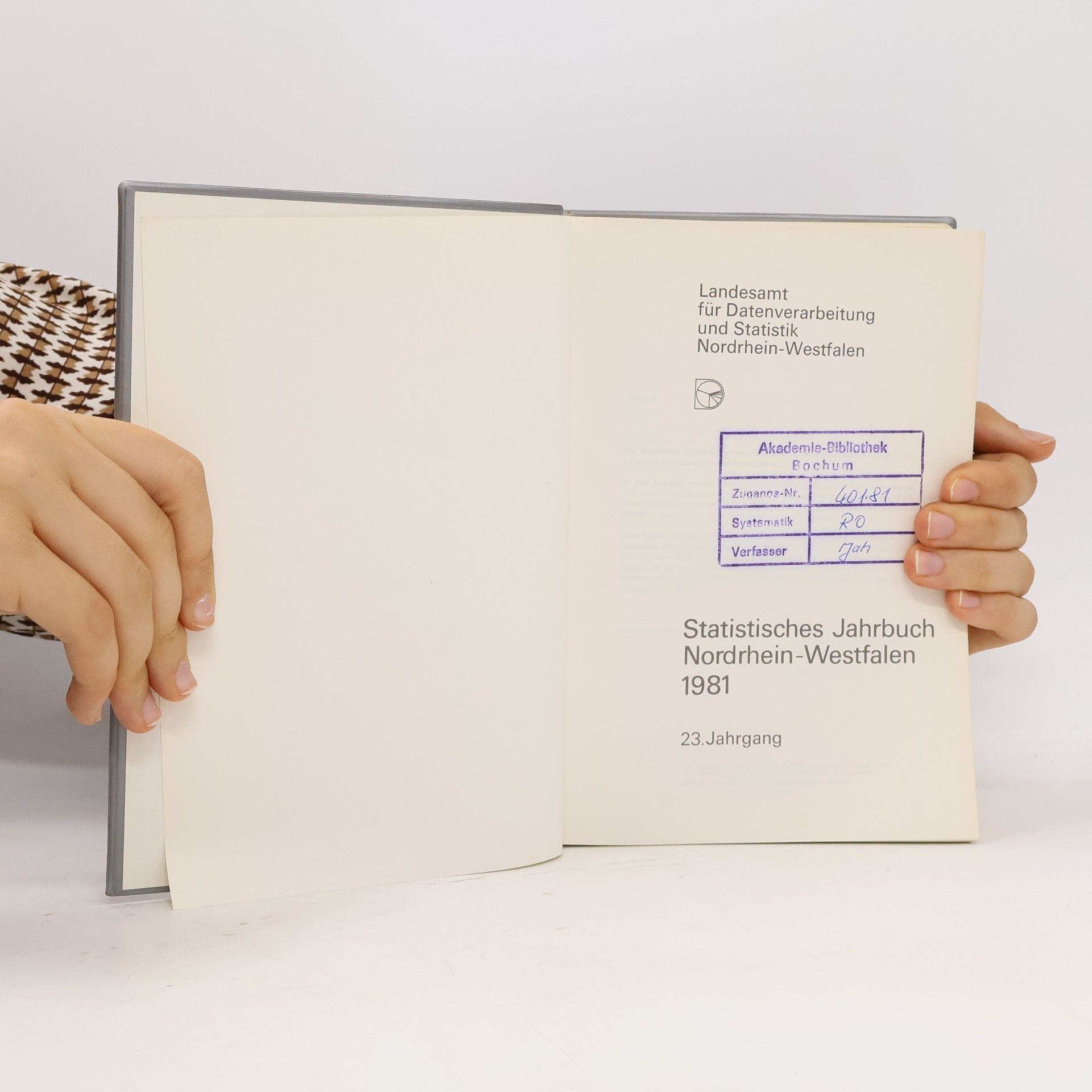 kolektiv Statistisches Jahrbuch Nordrhein-Westfalen 1981