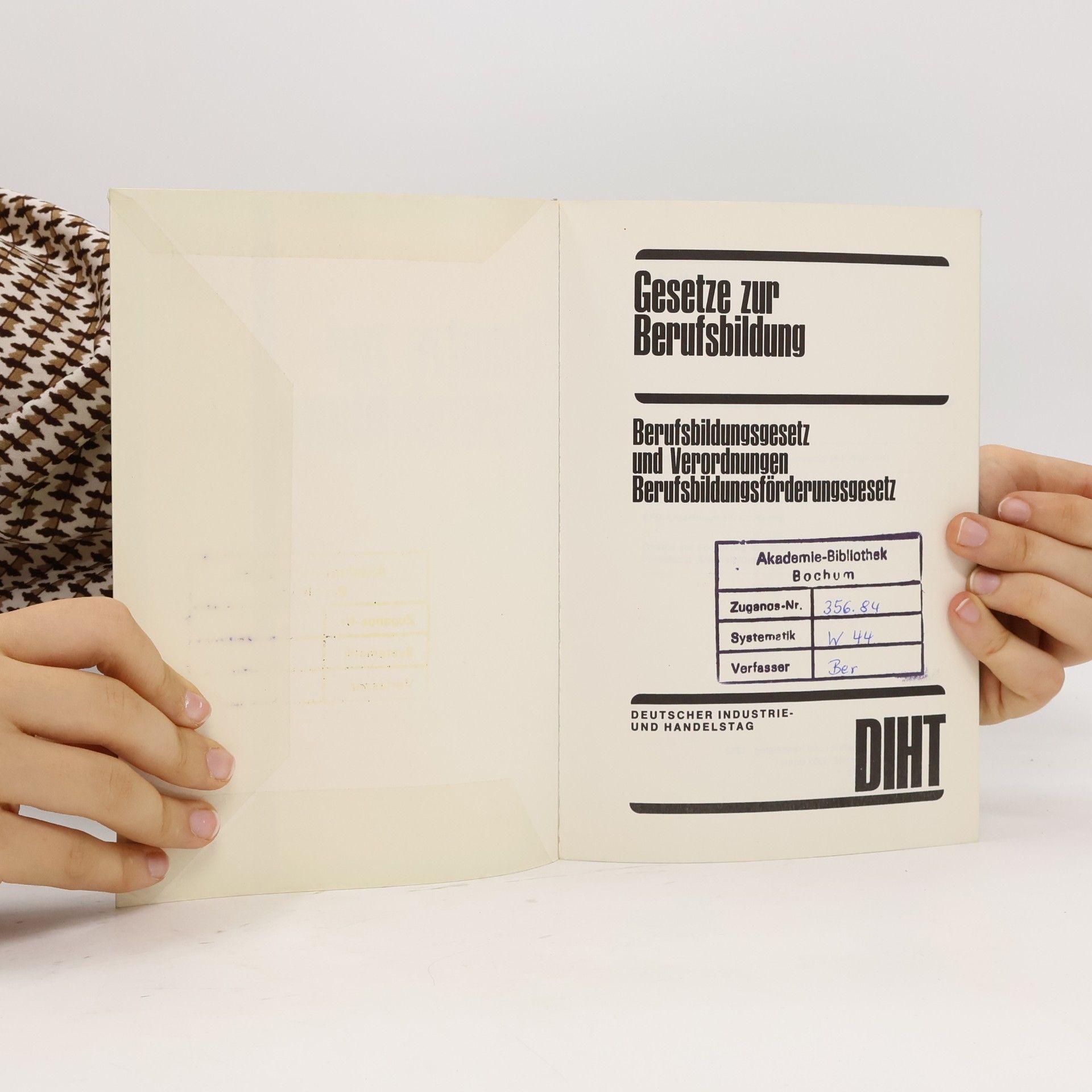 Various authors Gesetze zur Berufsbildung