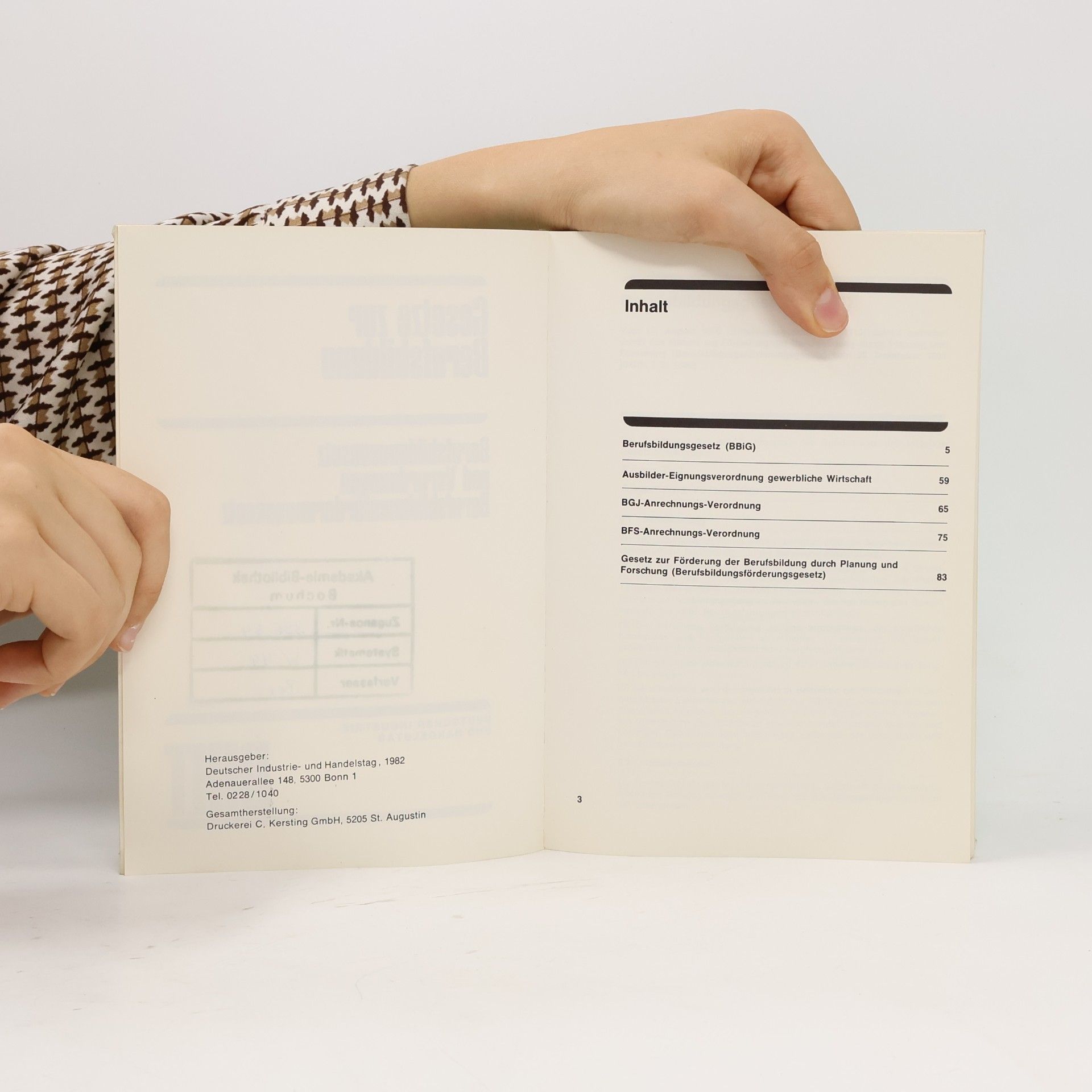 Various authors Gesetze zur Berufsbildung