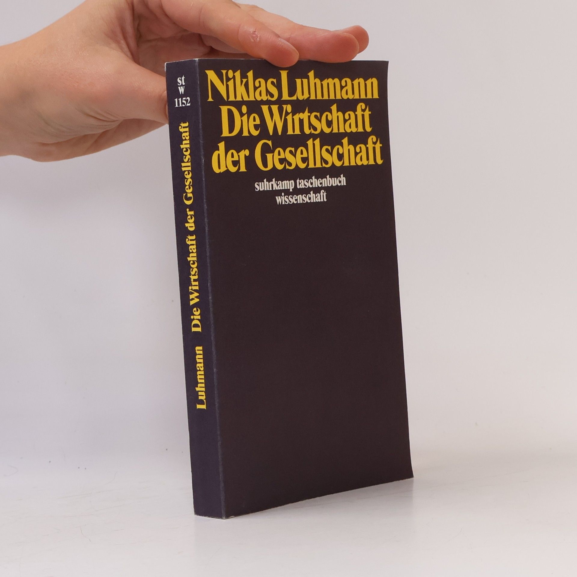 Niklas Luhmann Die Wirtschaft der Gesellschaft