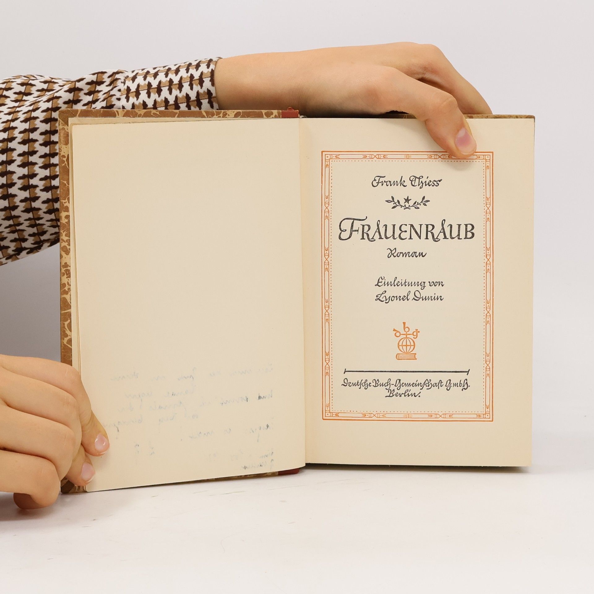 Frank Thiess Frauenraub