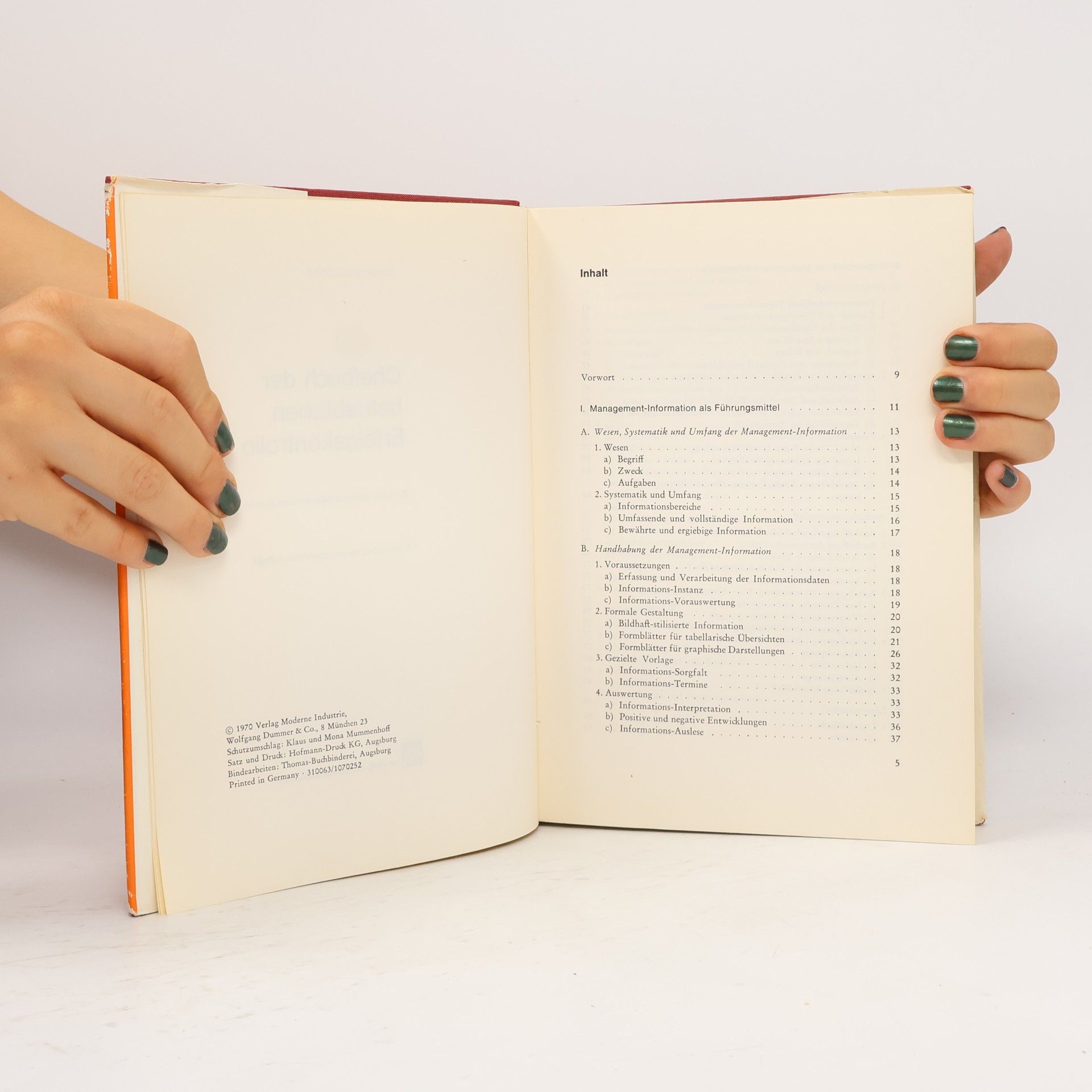 Magnus Radke Chefbuch der betrieblichen Erfolgskontrolle
