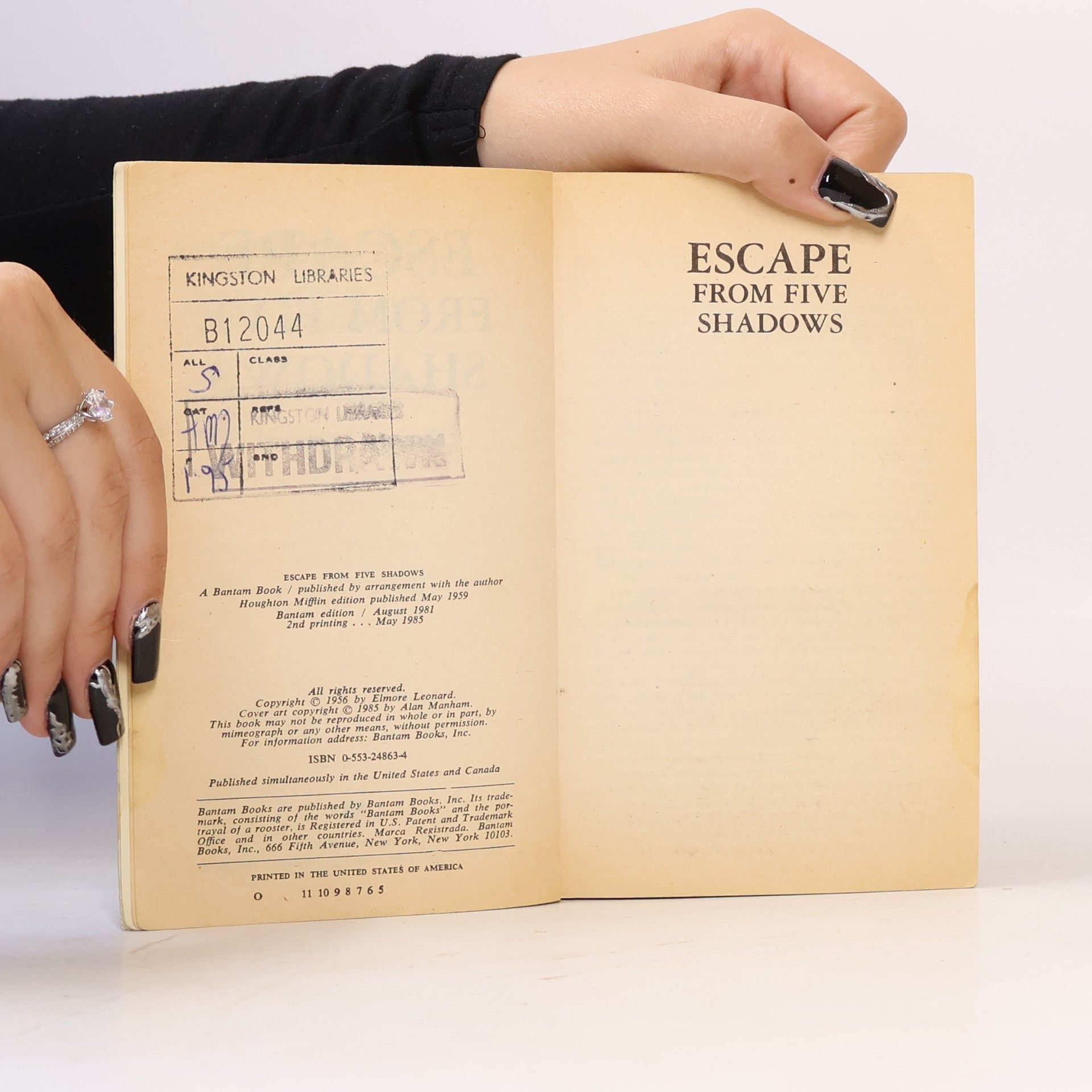 Elmore Leonard Western: Escape From Five Shadows
