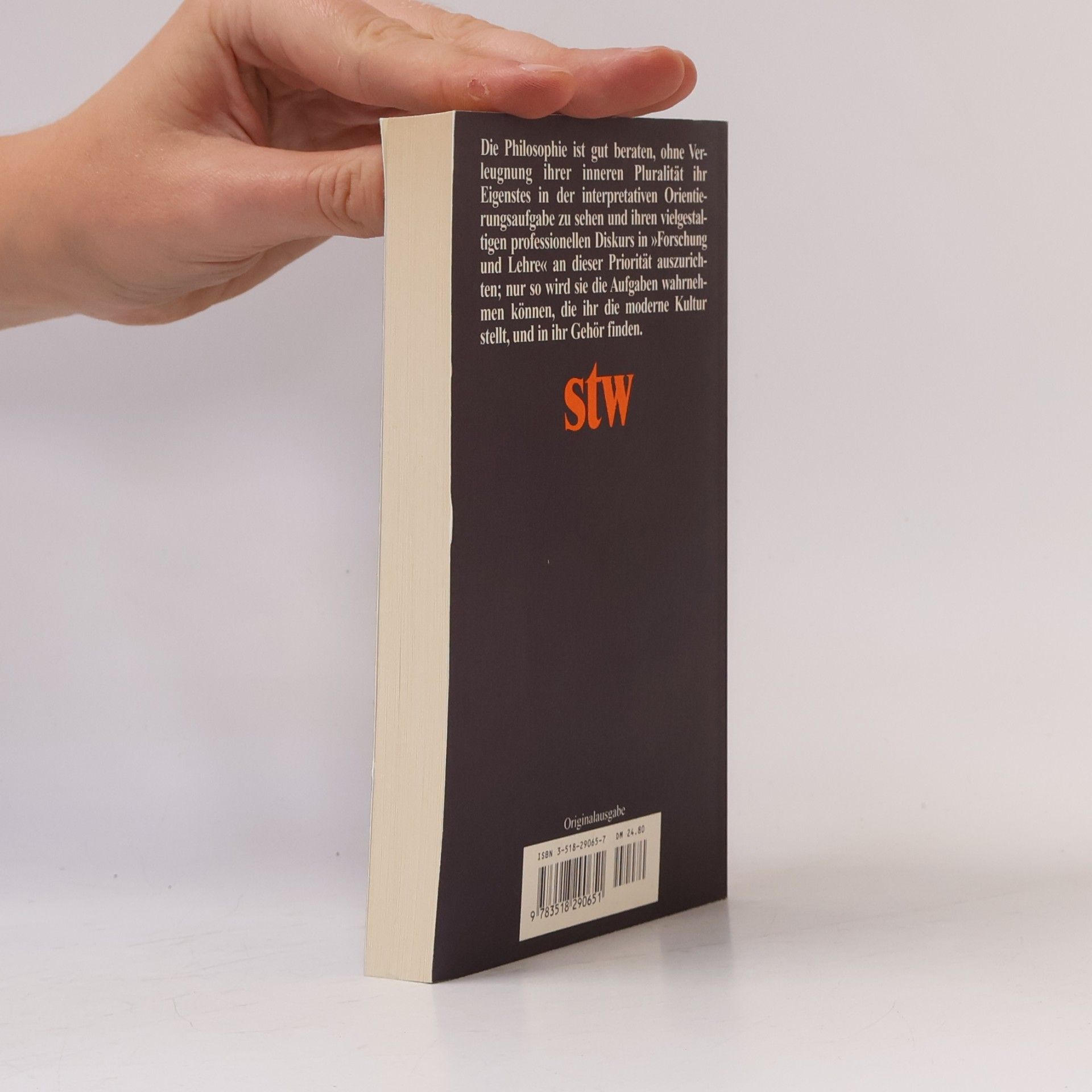 Herbert Schnädelbach Suhrkamp Taschenbuch Wissenschaft - 1465: Philosophie in der modernen Kultur