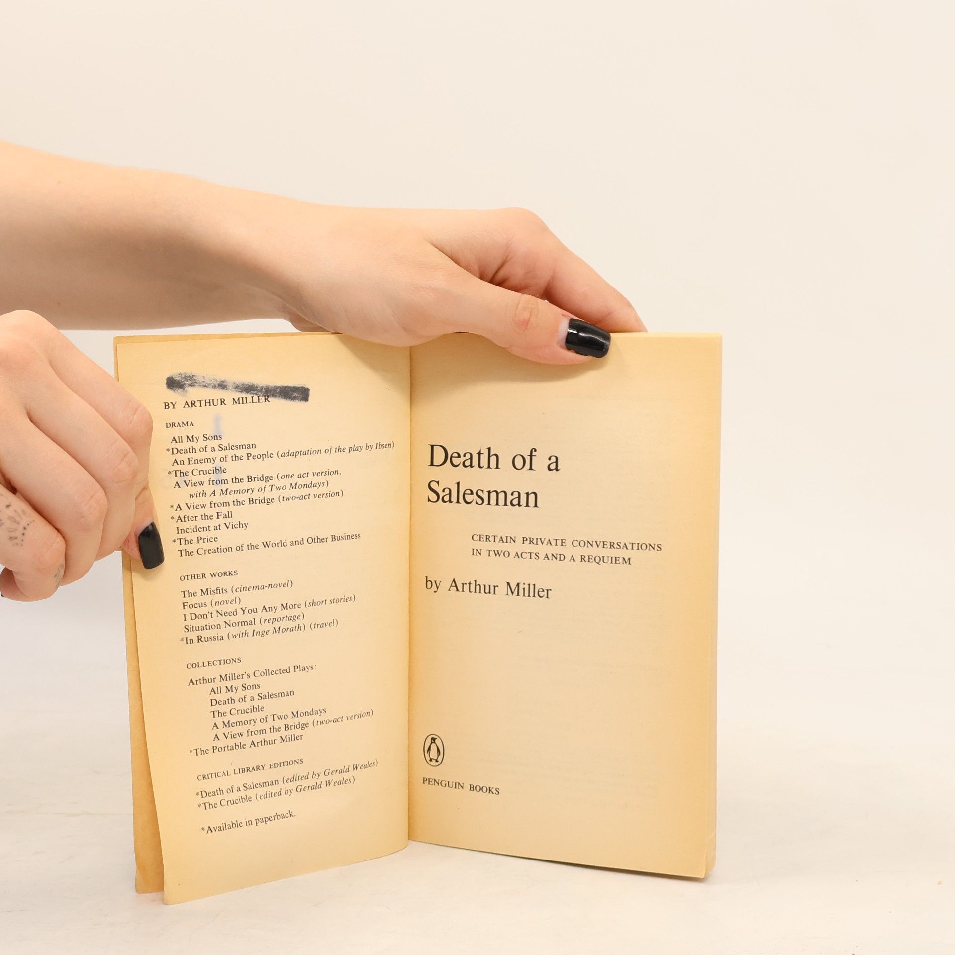 Arthur Miller Death of a Salesman