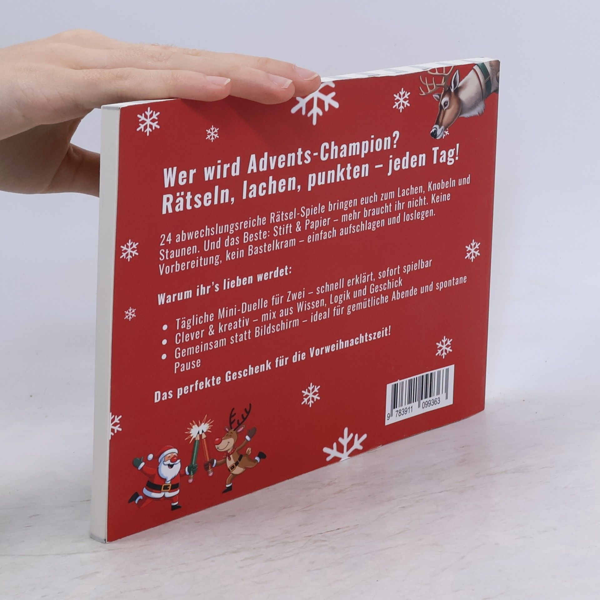 Eriksen Laura Adventskalender-Duell: 24 spannende Rätsel-Spiele für Zwei mit Stift & Papier: Das perfekte Geschenk für eure Vorweihnachtszeit