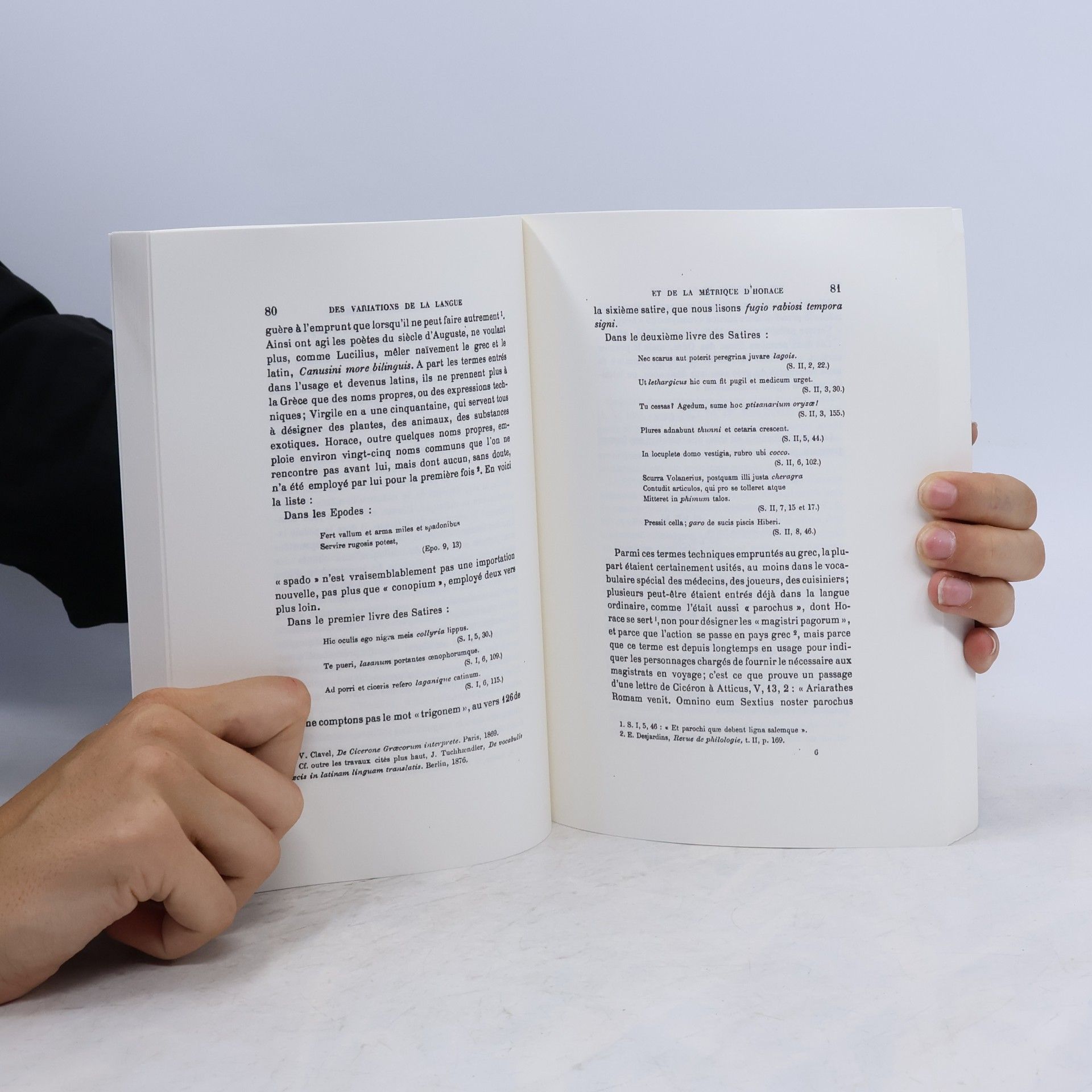 Waltz, Adolphe Des variations de la langue et de la métrique d'Horace dans ses différents ouvrages