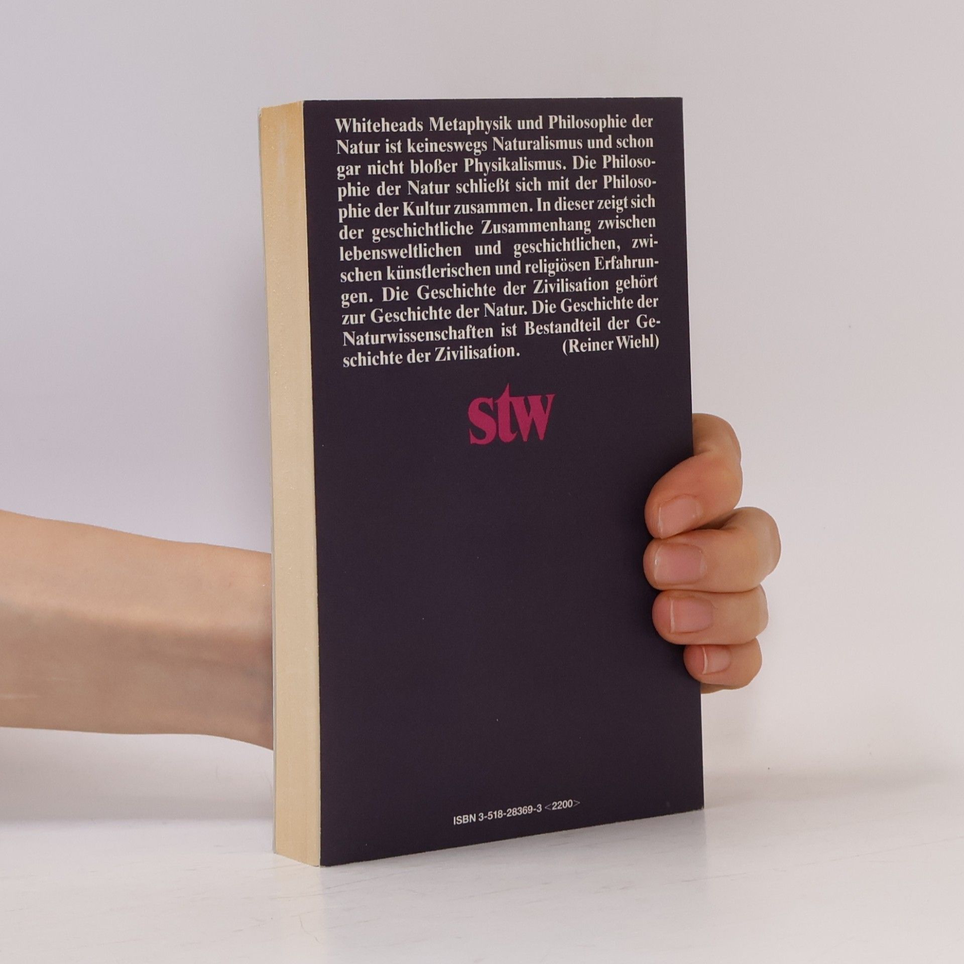 Helmut Holzhey Suhrkamp Taschenbuch Wissenschaft - 769: Natur, Subjektivität, Gott
