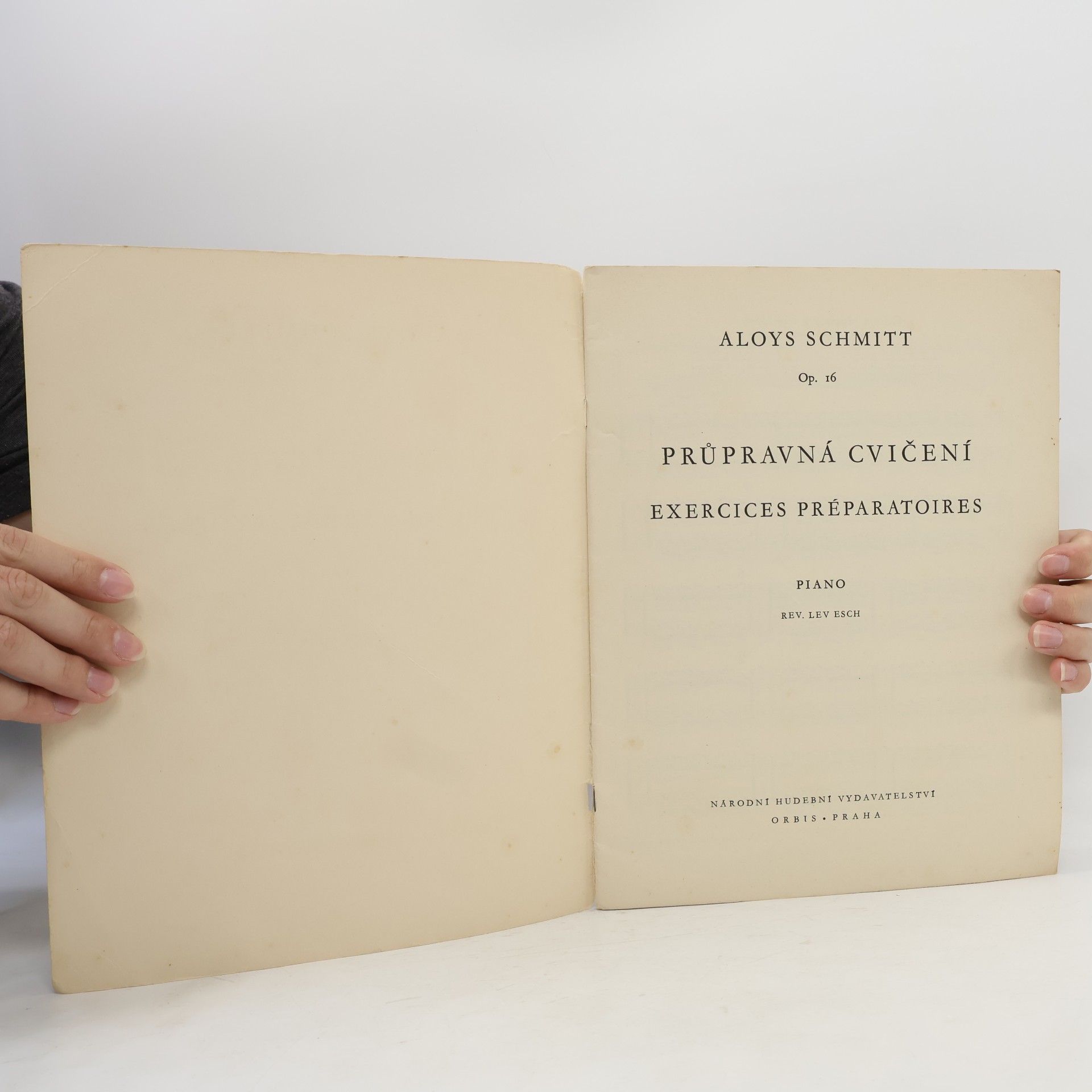 Aloys Schmitt Průpravná cvičení Op. 16 Piano