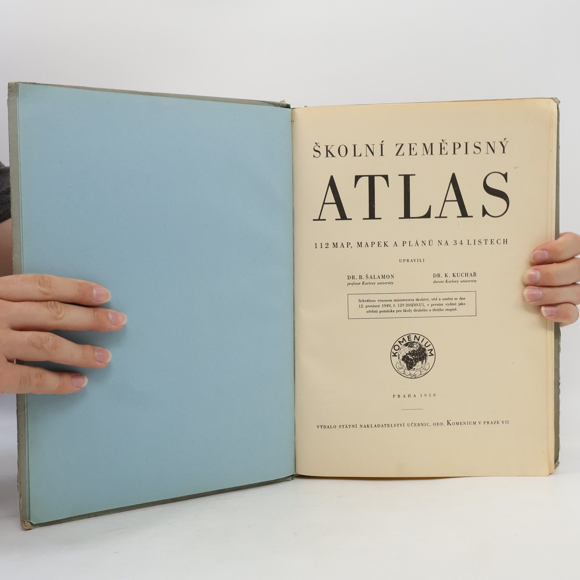 Bedřich Šalamon Školní zeměpisný atlas