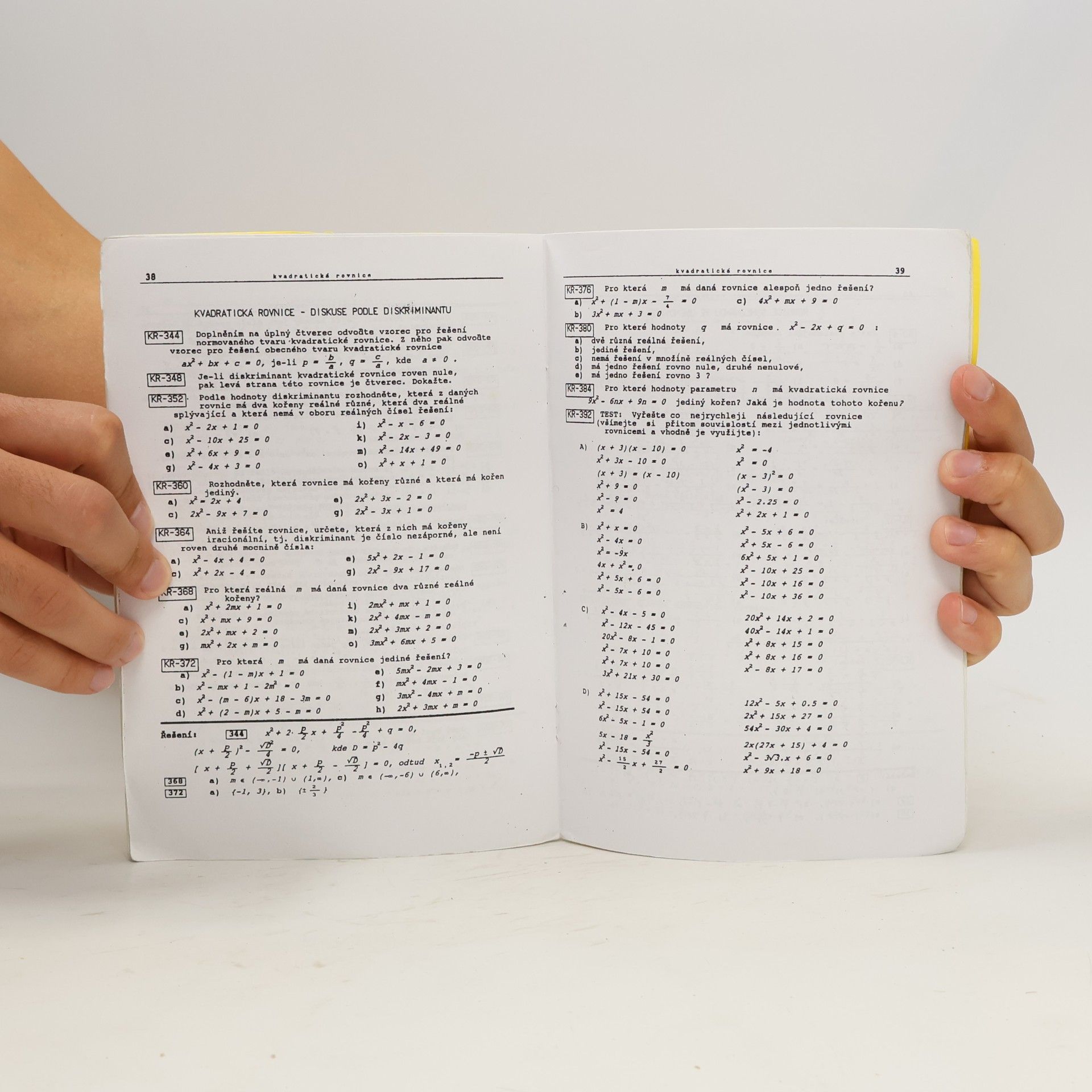 David Zámek Sbírka úloh z matematiky rovnice a nerovnice I.