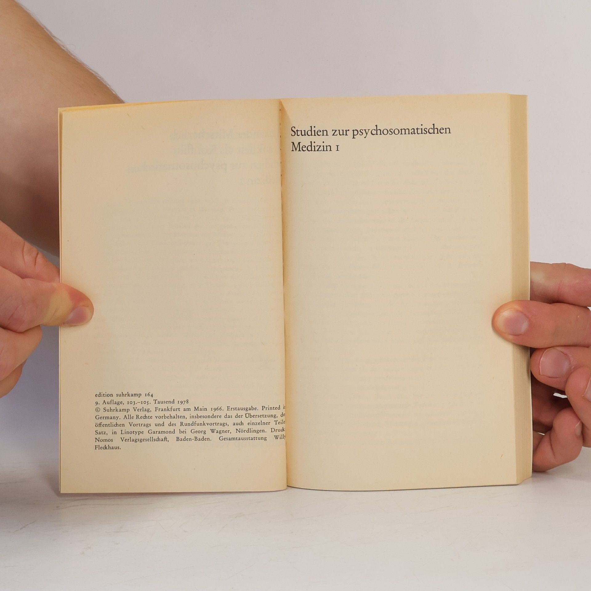Alexander Mitscherlich Krankheit als Konflikt. Studien zur psychosomatischen Medizin I.
