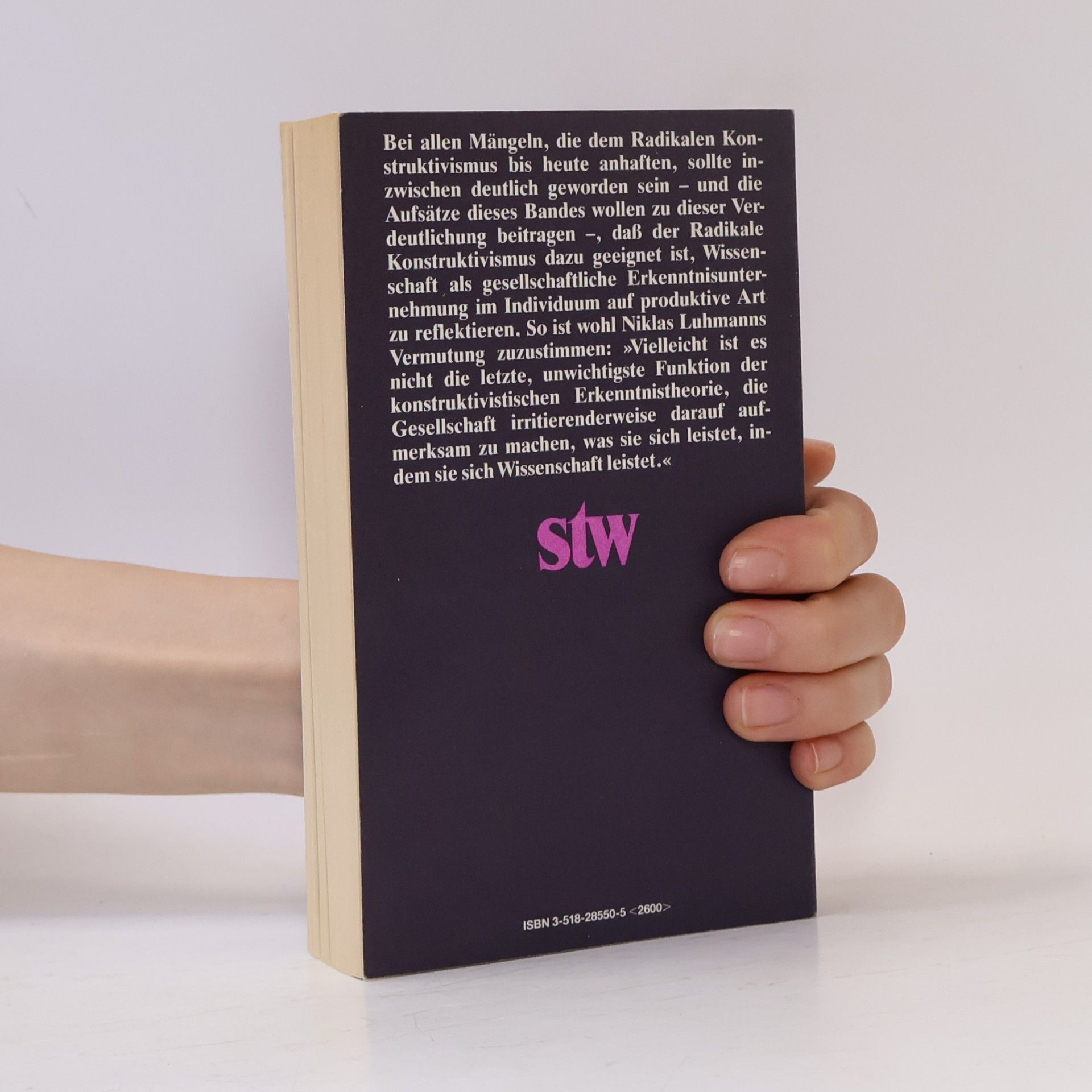 Siegfried J. Schmidt Kognition und Gesellschaft