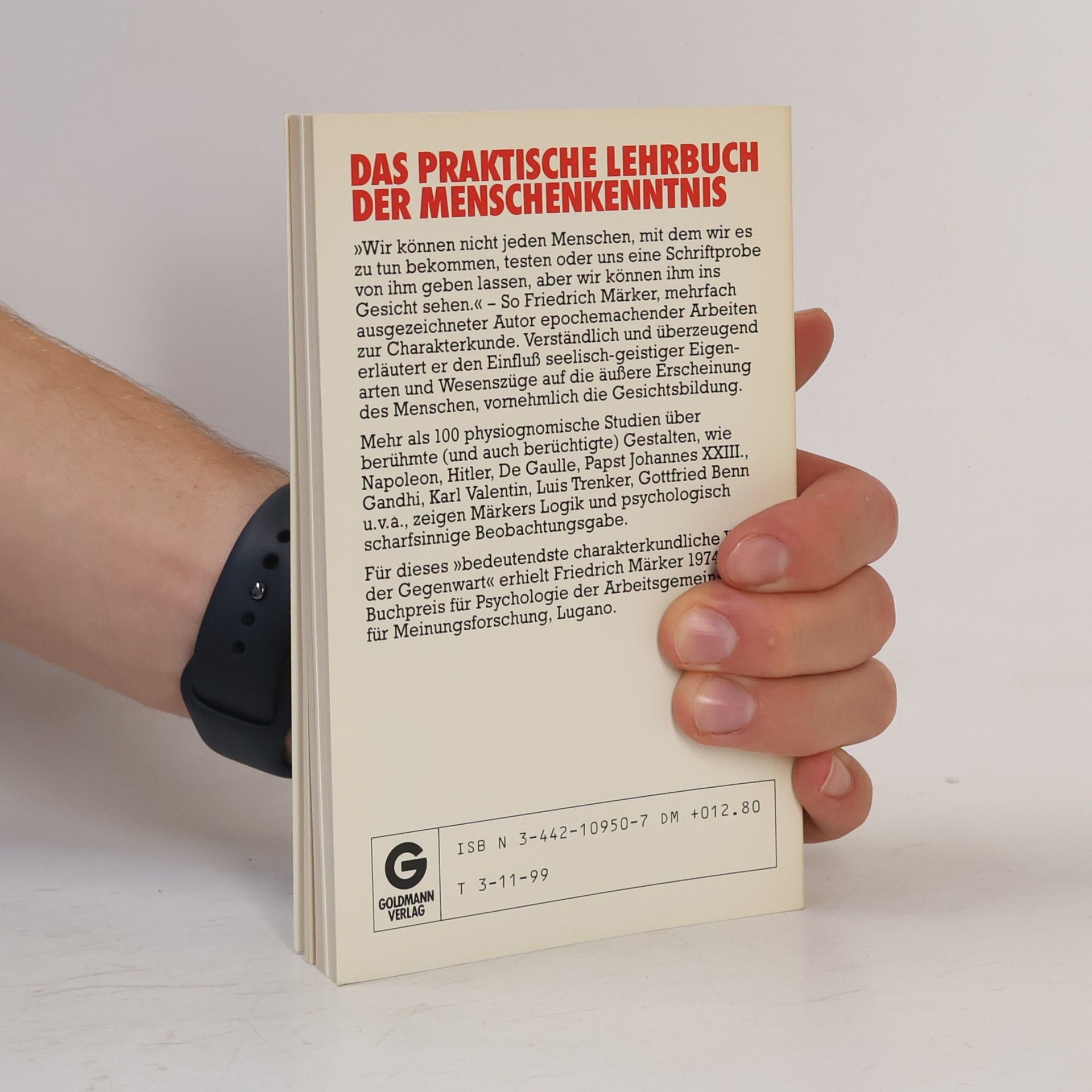 Friedrich Märker Die Kunst, aus dem Gesicht zu lesen