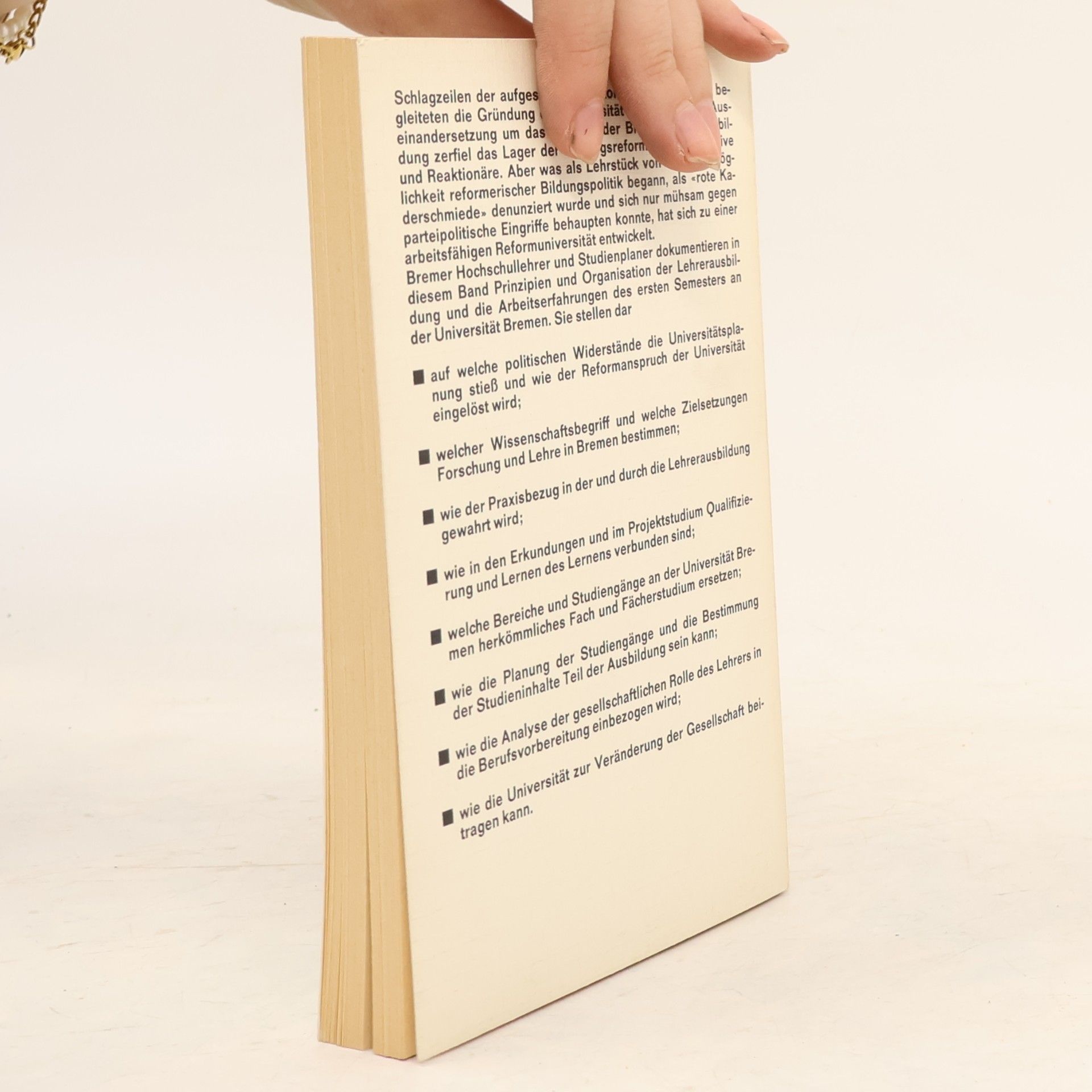 Birgit Berndt Erziehung der Erzieher, das Bremer Reformmodell