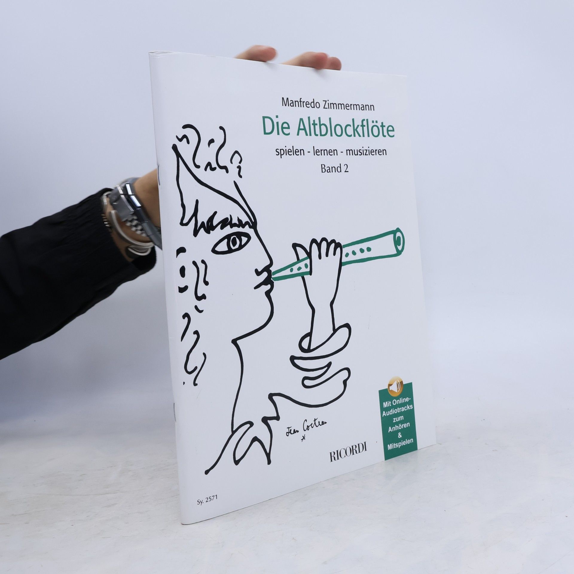 MANFREDO ZIMMERMANN : DIE ALTBLOCKFLOTE BAND 2 - MIT CD - RECUEIL + CD - FLUTE A BEC ALTO