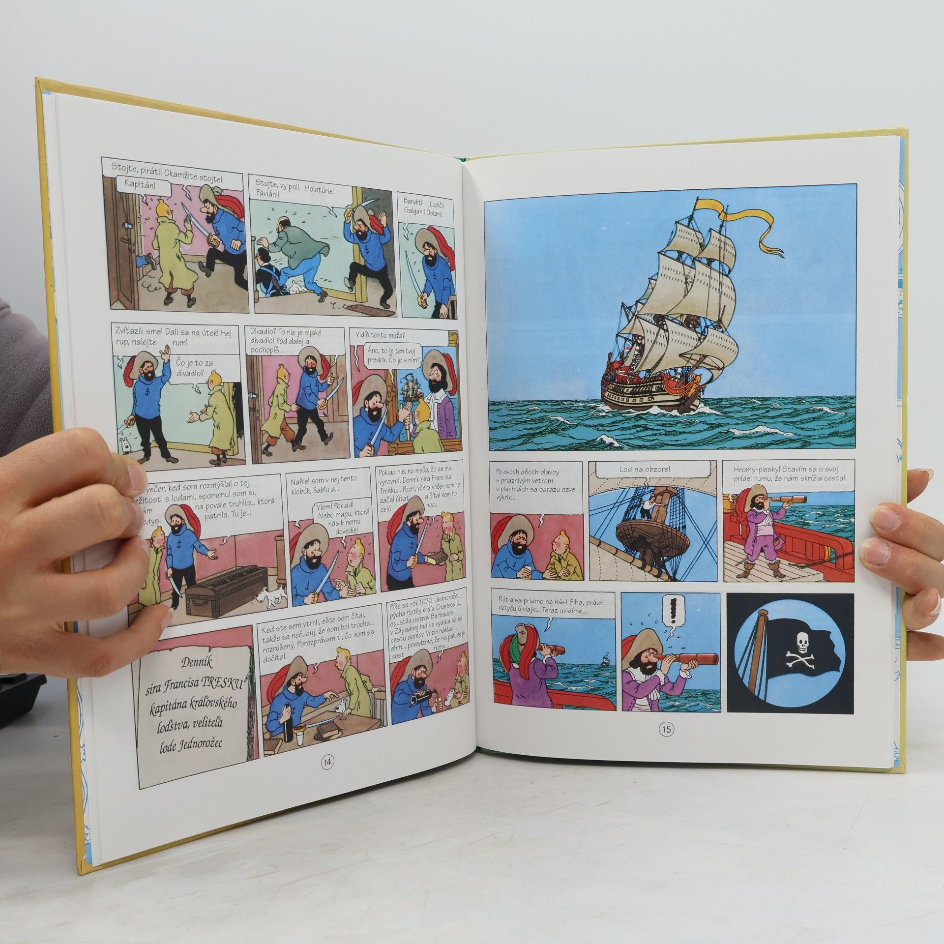 Hergé Tintinove dobrodružství 2. Tajomstvo jednorožca