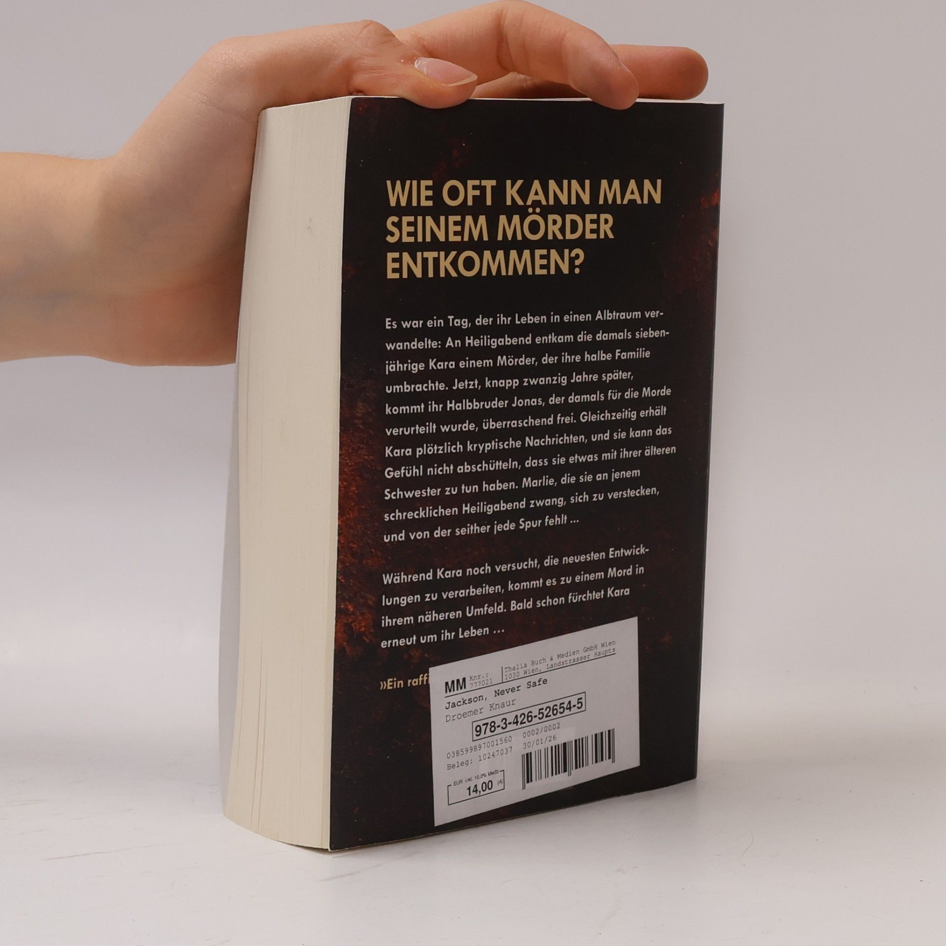 Jackson, Lisa Never Safe - Wann wirst du sicher sein?: Thriller