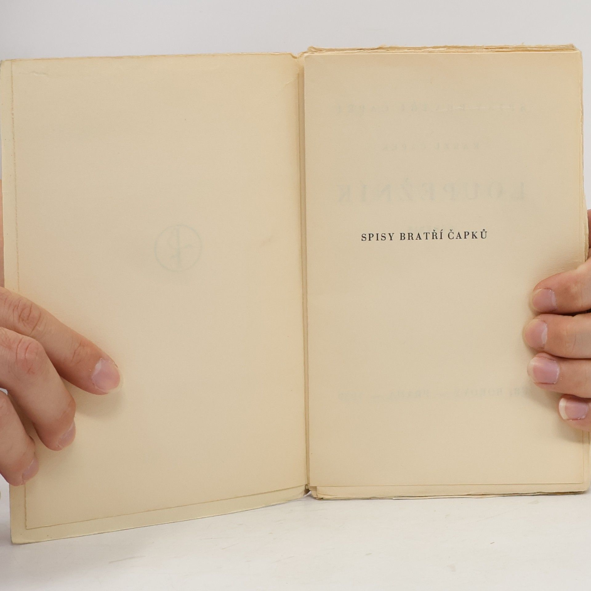 Karel Čapek Loupežník