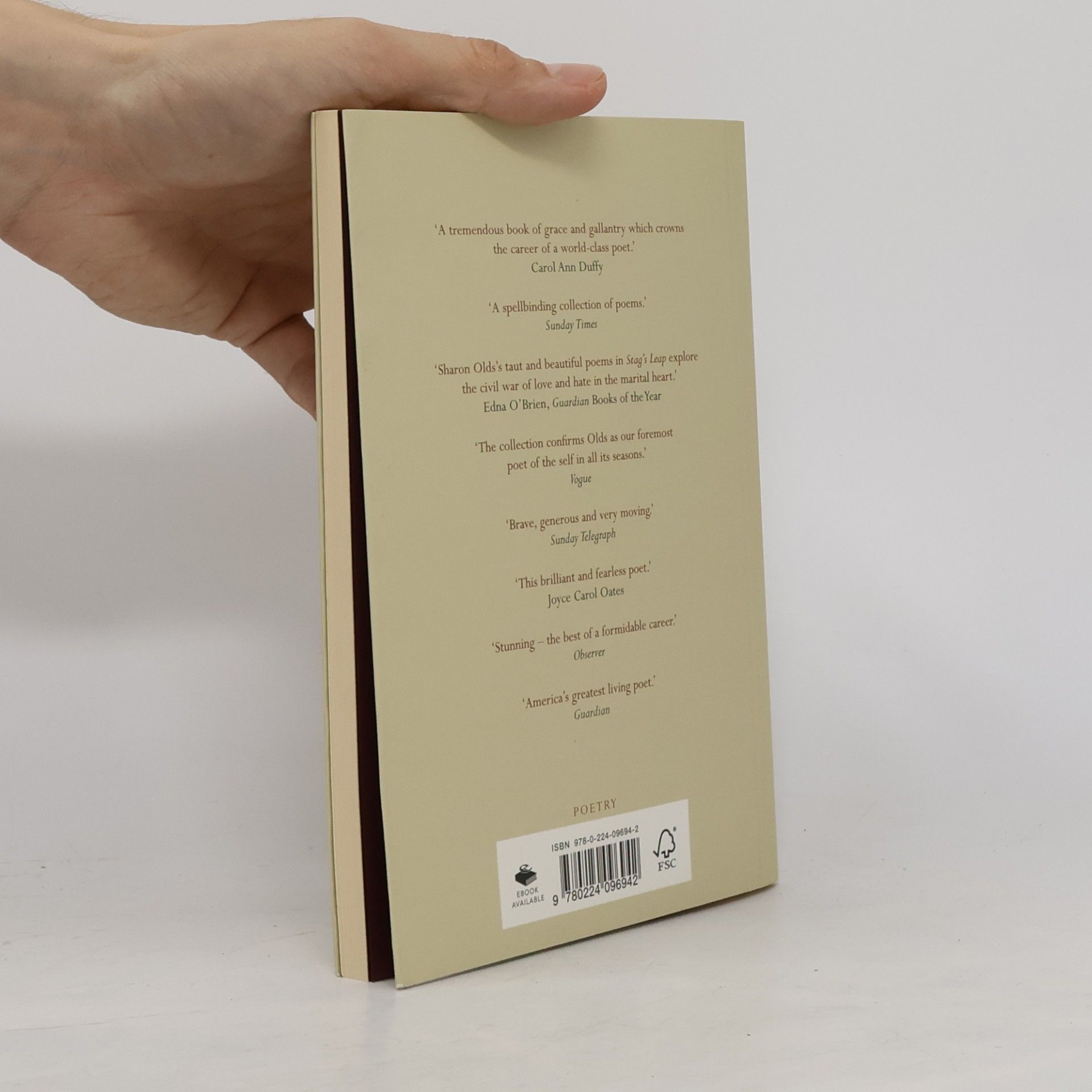 Sharon Olds Cape Poetry: Stag’s Leap