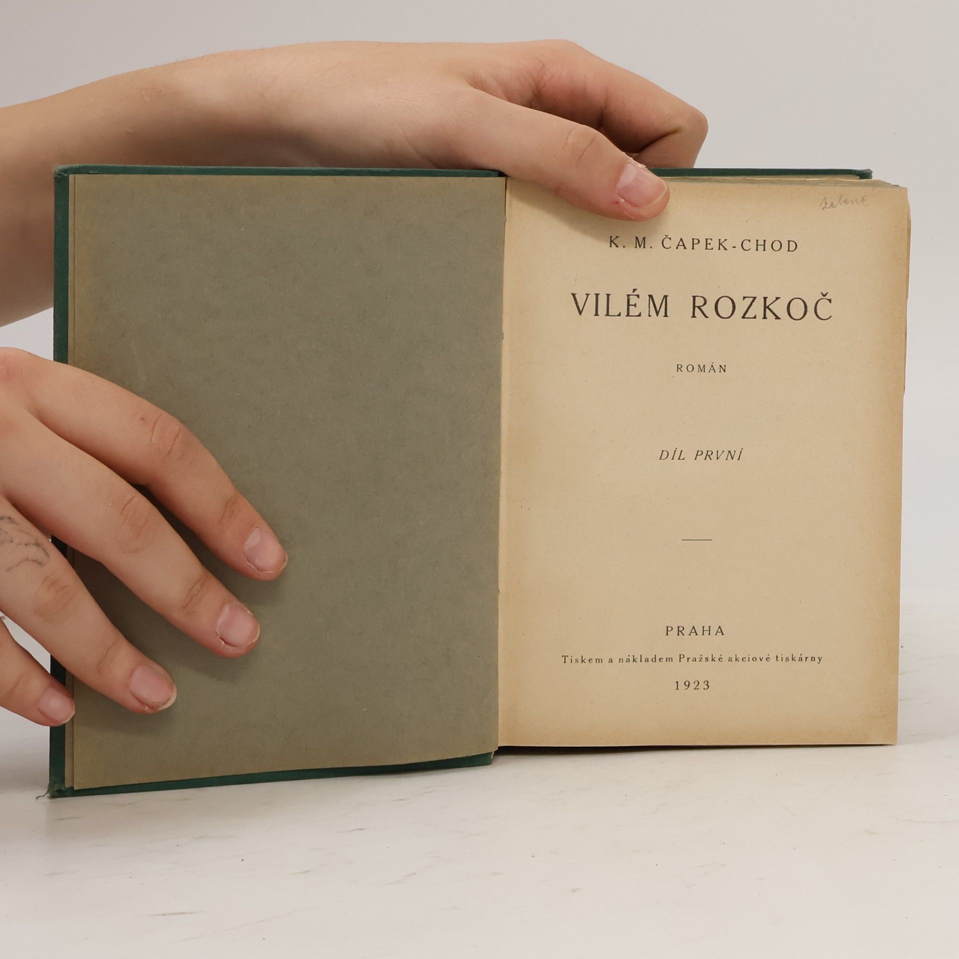 K. M. Čapek Chod Vilém Rozkoč