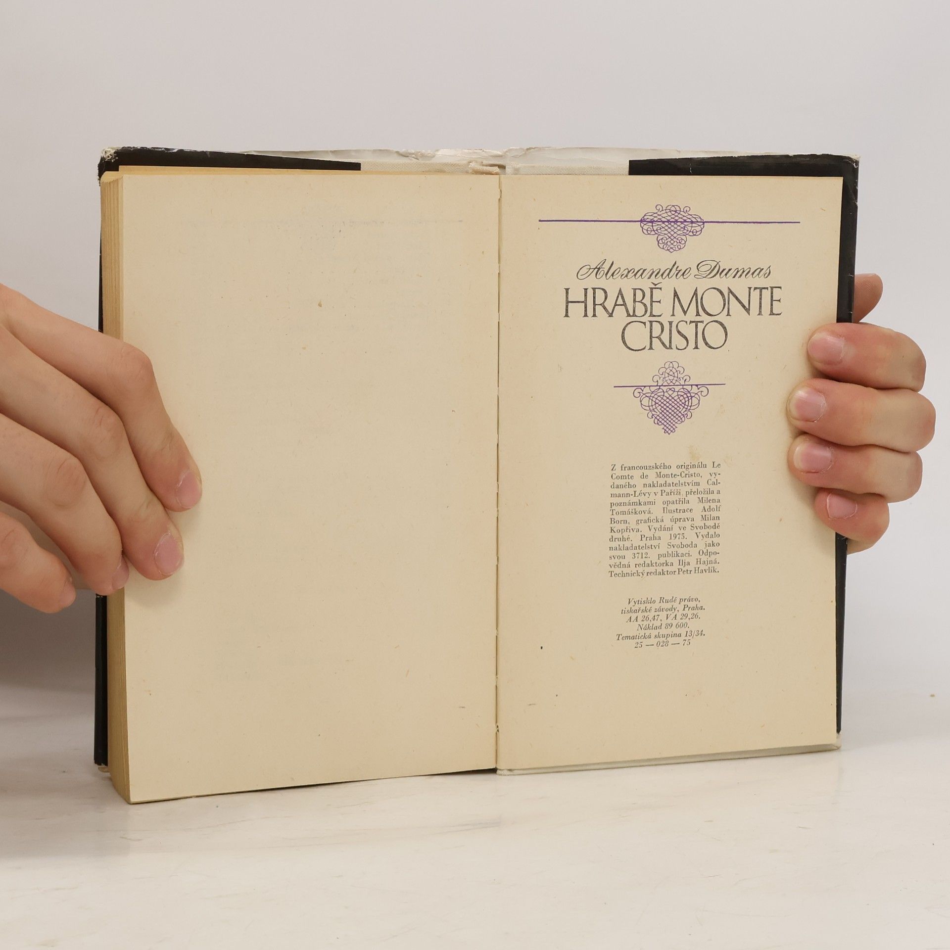 Alexandre Dumas Hrabě Monte Cristo. Kniha první. Díl 1/2