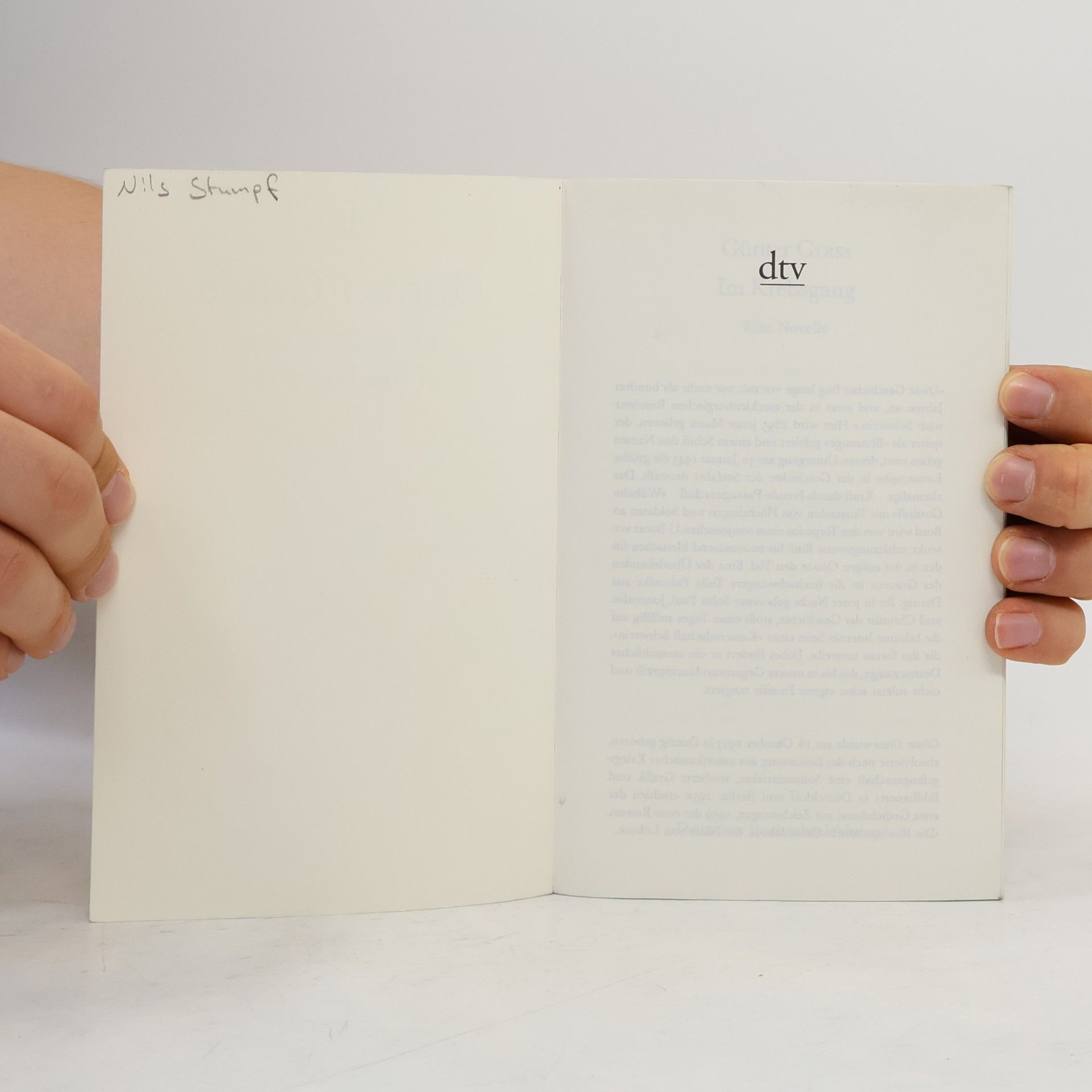 Günter Grass Im Krebsgang : eine Novelle