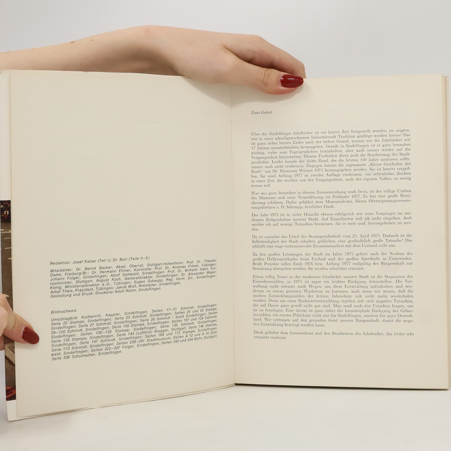 kolektiv Sindelfinger Jahrbuch 1975