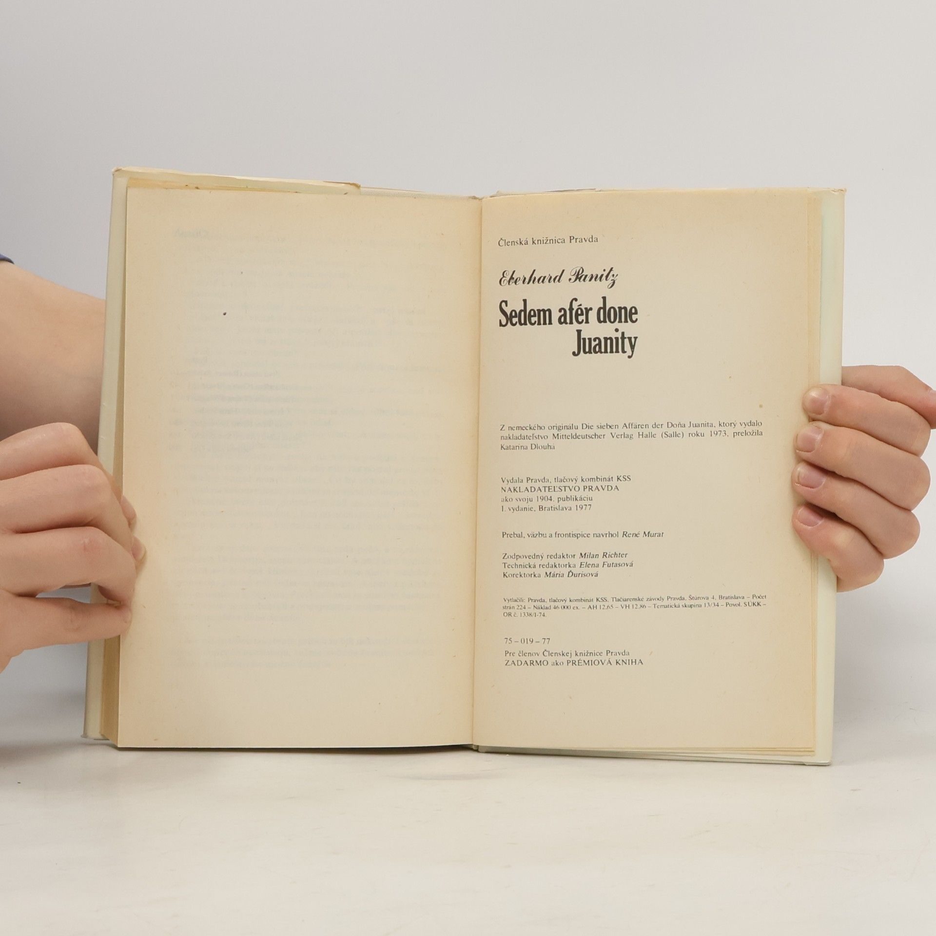 Eberhard Panitz Sedem afér done Juanity