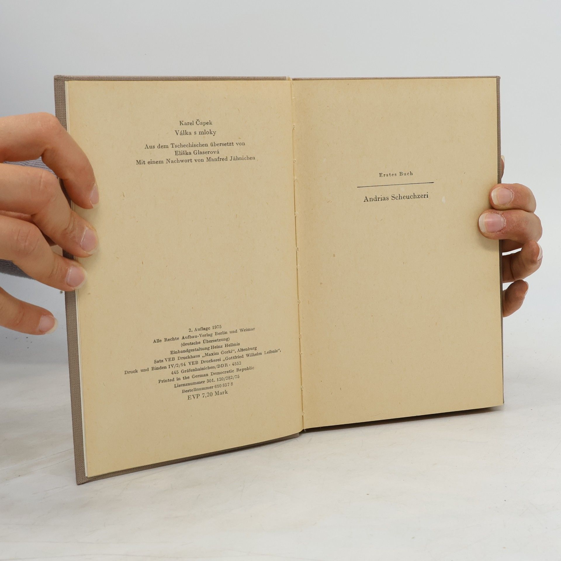 Karel Čapek Der Krieg mit den Molchen
