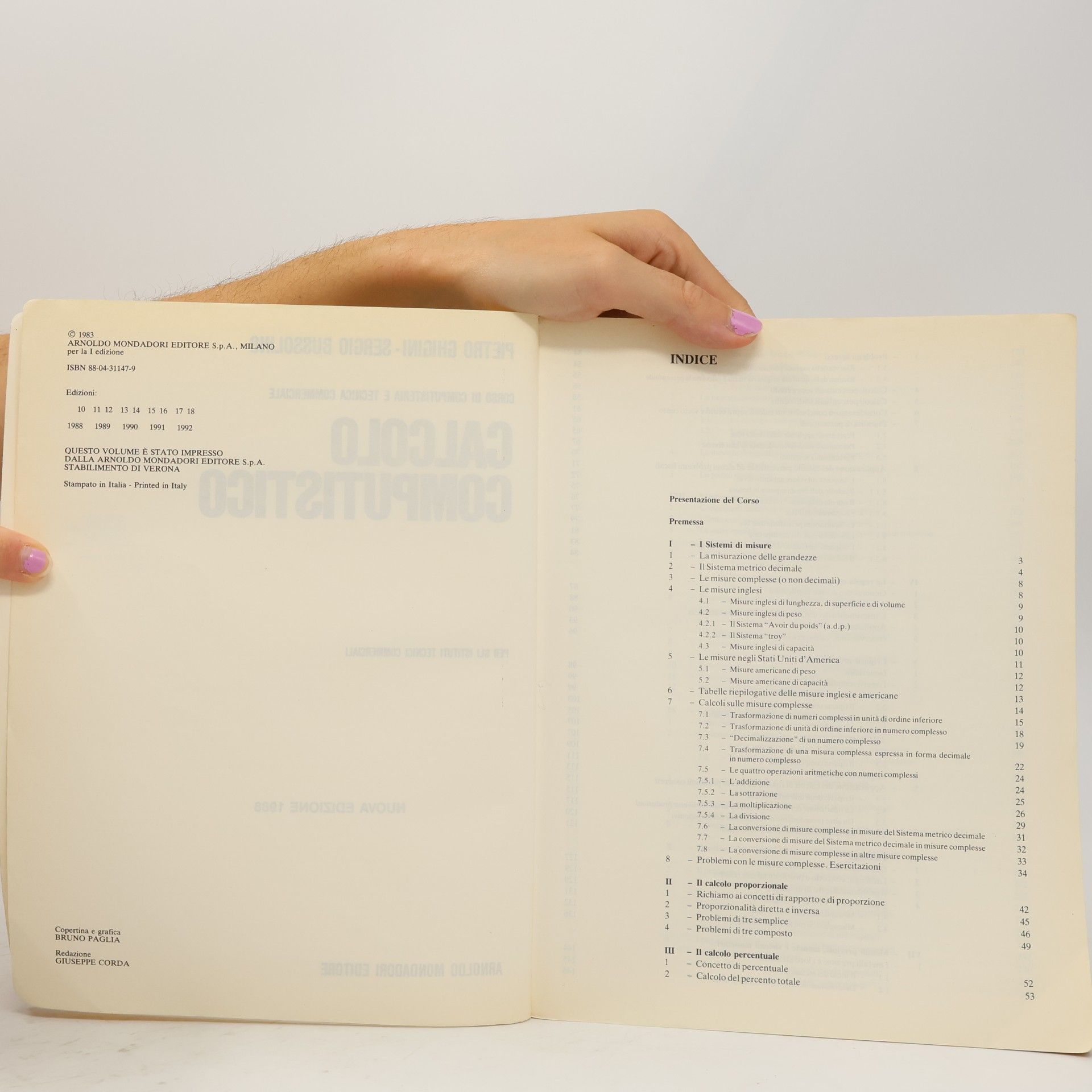Sergio Bussolino Calcolo Computistico 1