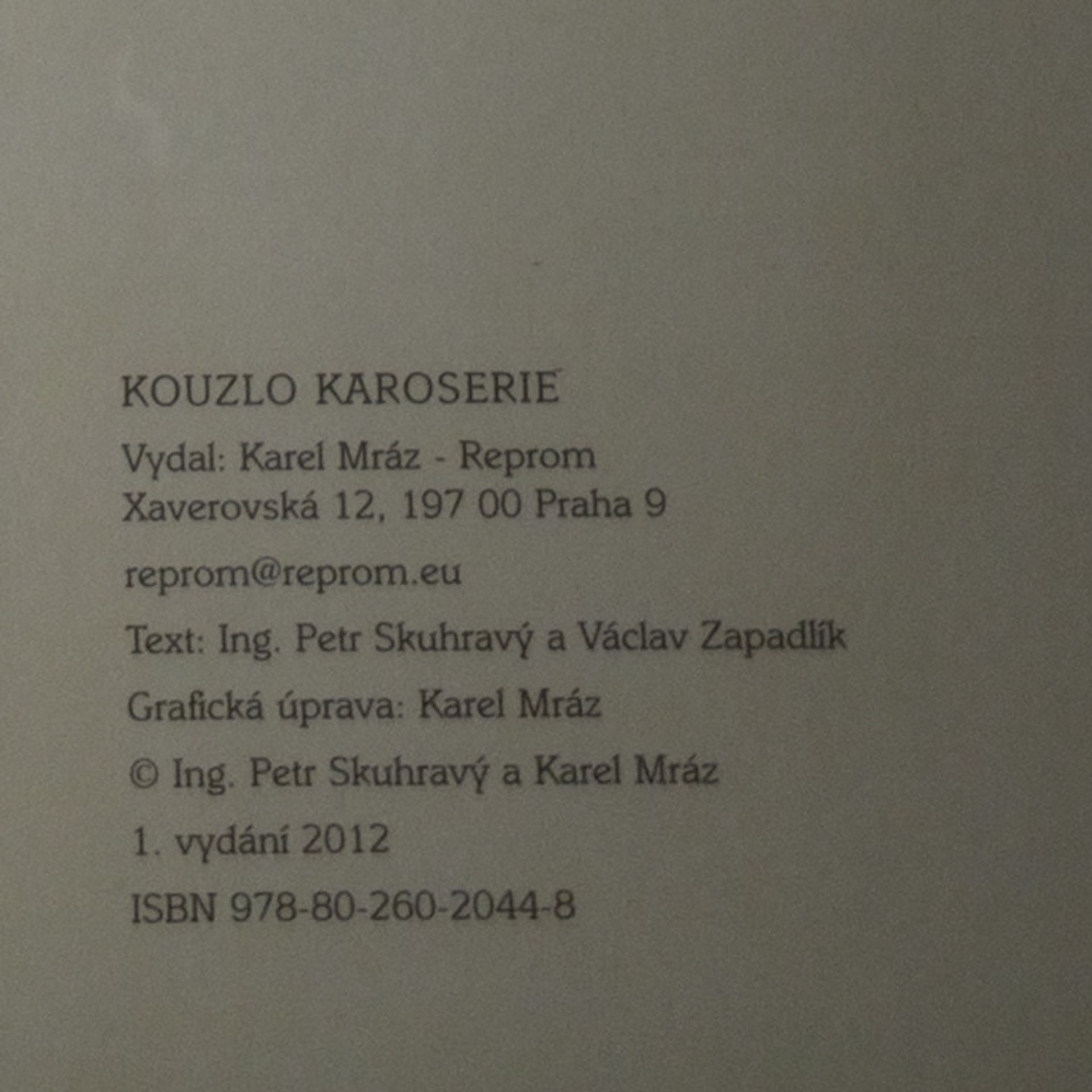 Václav Zapadlík Kouzlo karoserie