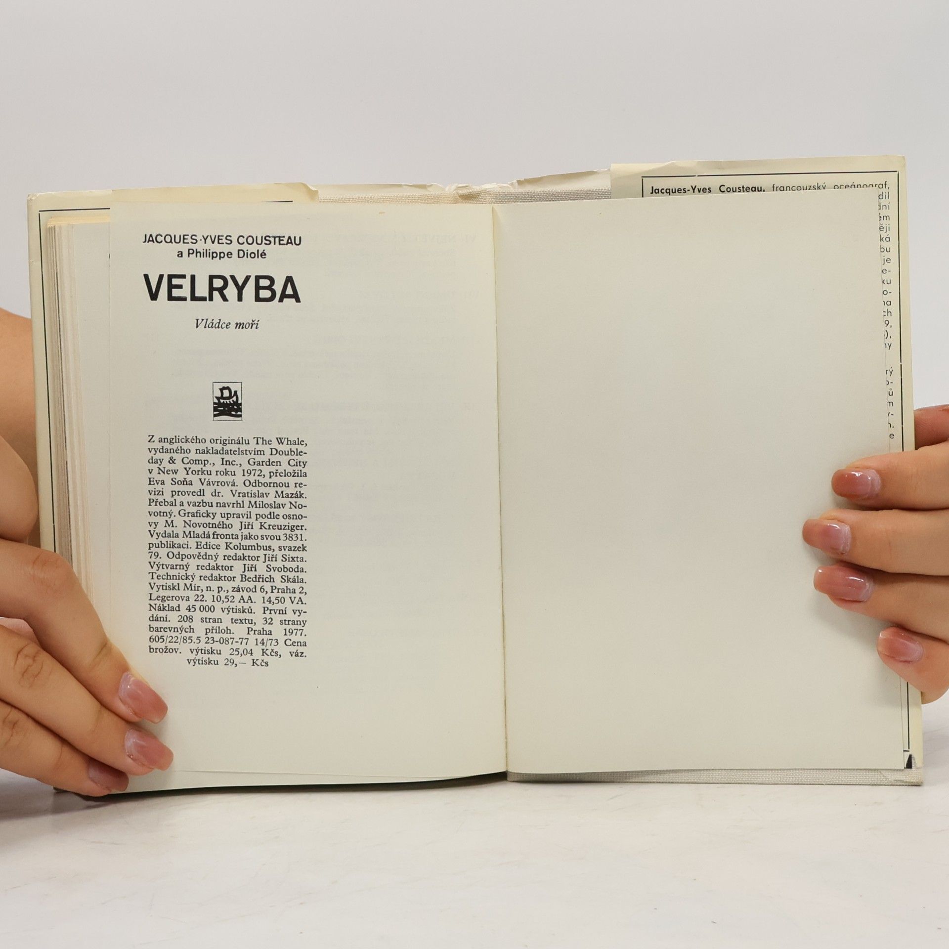 Jacques-Yves Cousteau Velryba