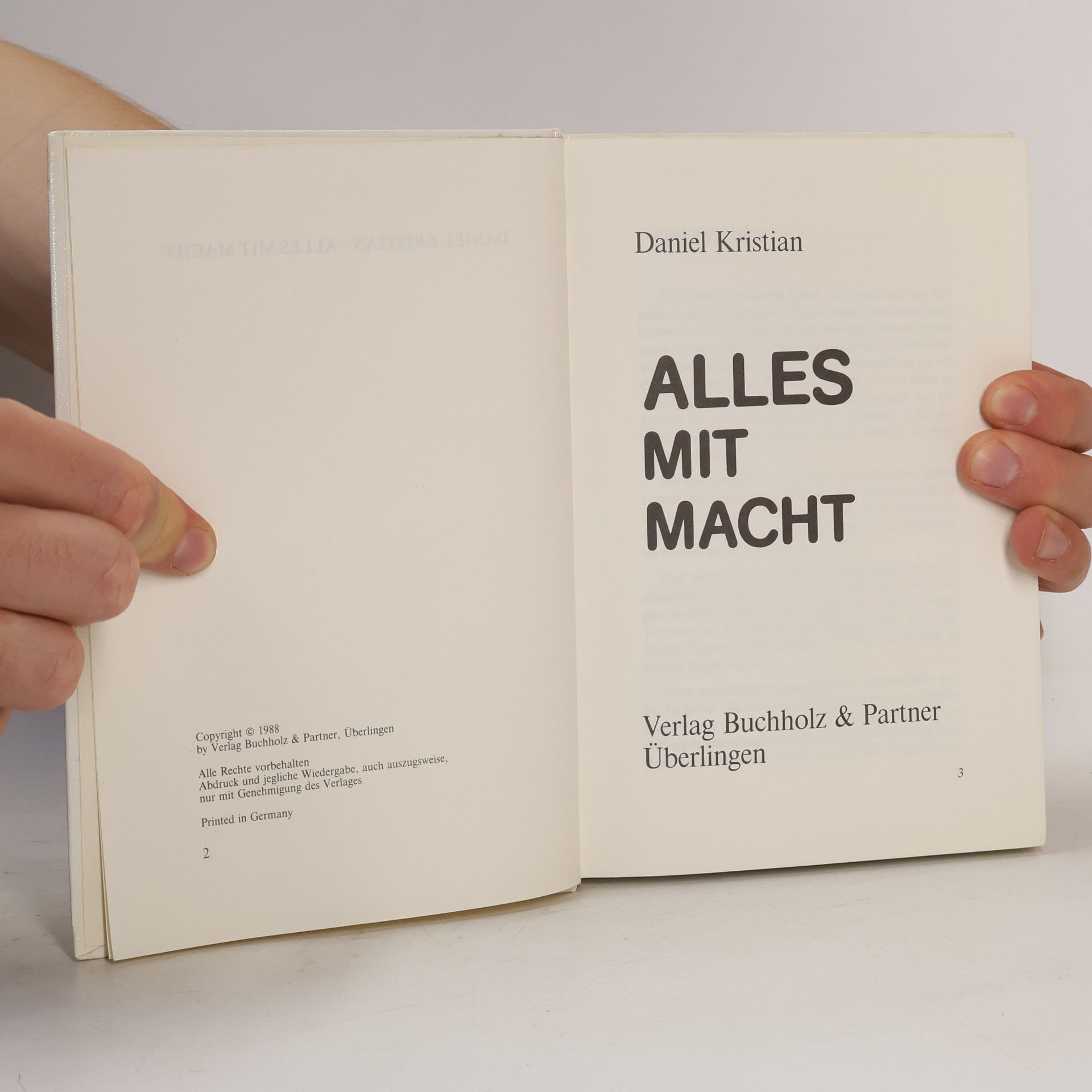 Daniel Kristian Alles mit Macht