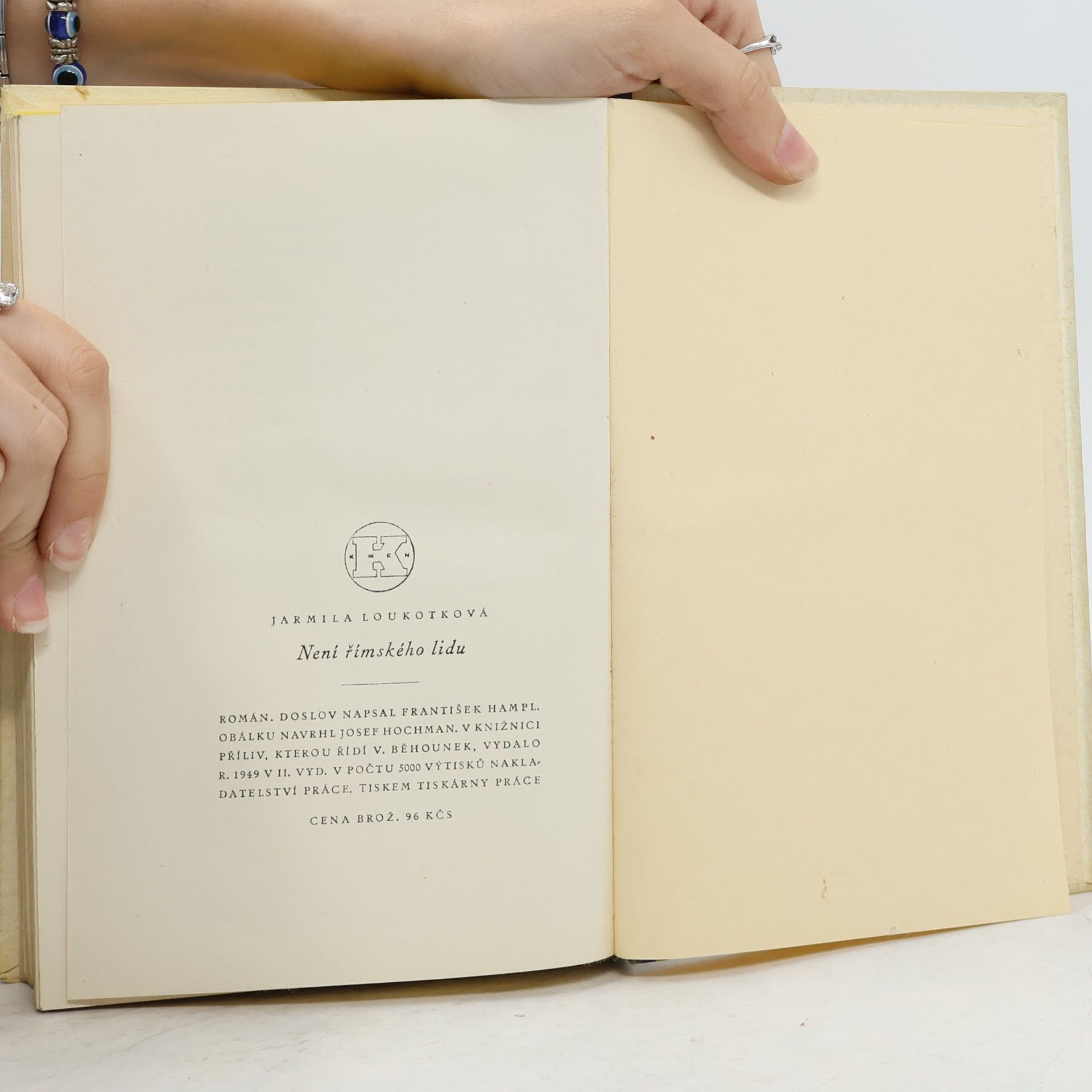 Jarmila Loukotková Není římského lidu