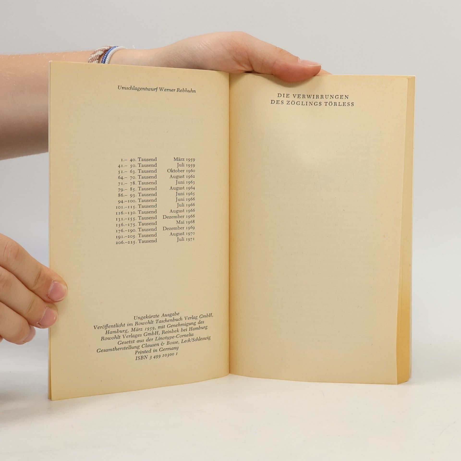 Robert Musil Die Verwirrungen des Zöglings Törleß