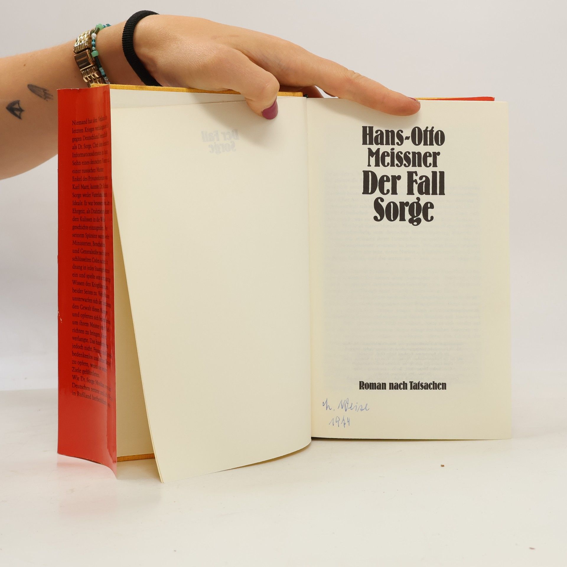 Hans-Otto Meissner Der Fall Sorge