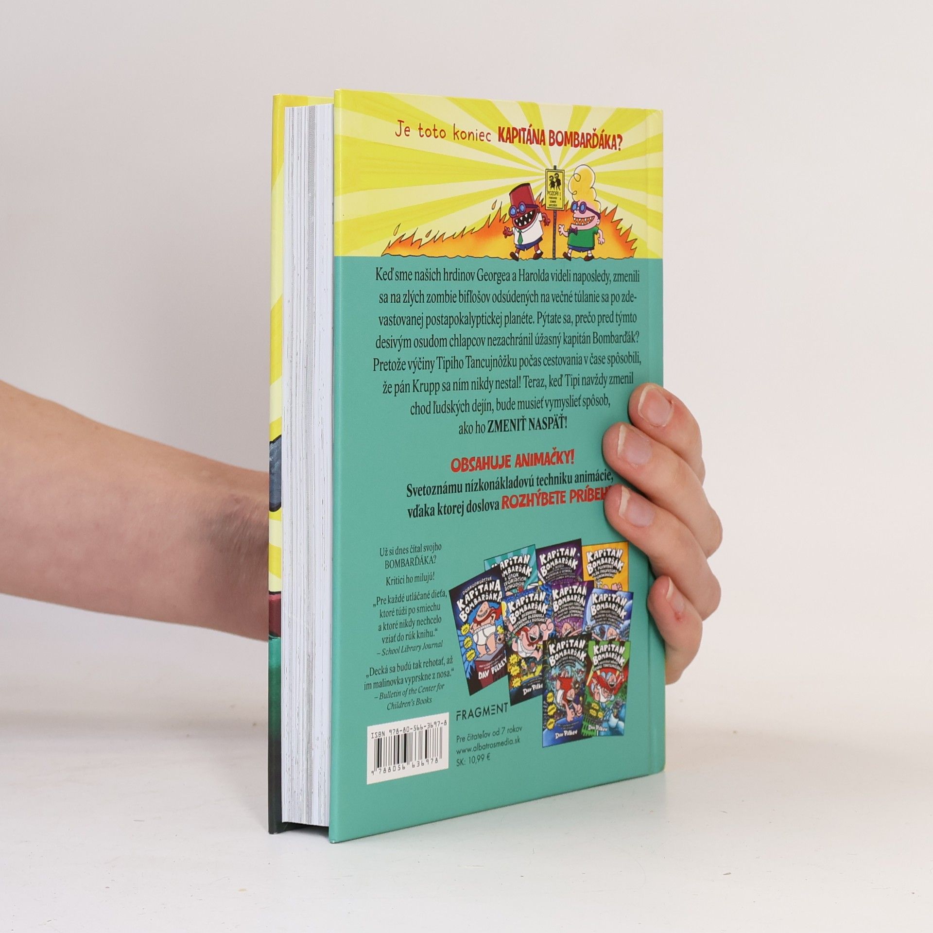 Dav Pilkey Kapitán Bombarďák a pompézna pomsta rádioaktívnych Robo-boxeriek