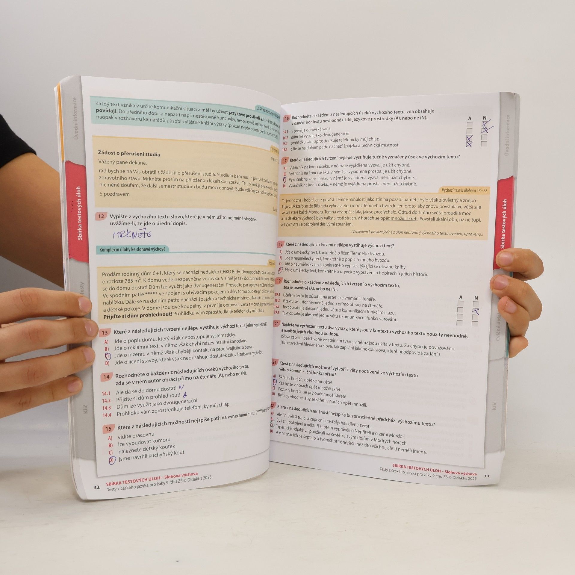Autorenkollektiv Testy 2026 z českého jazyka pro žáky 9. tříd ZŠ