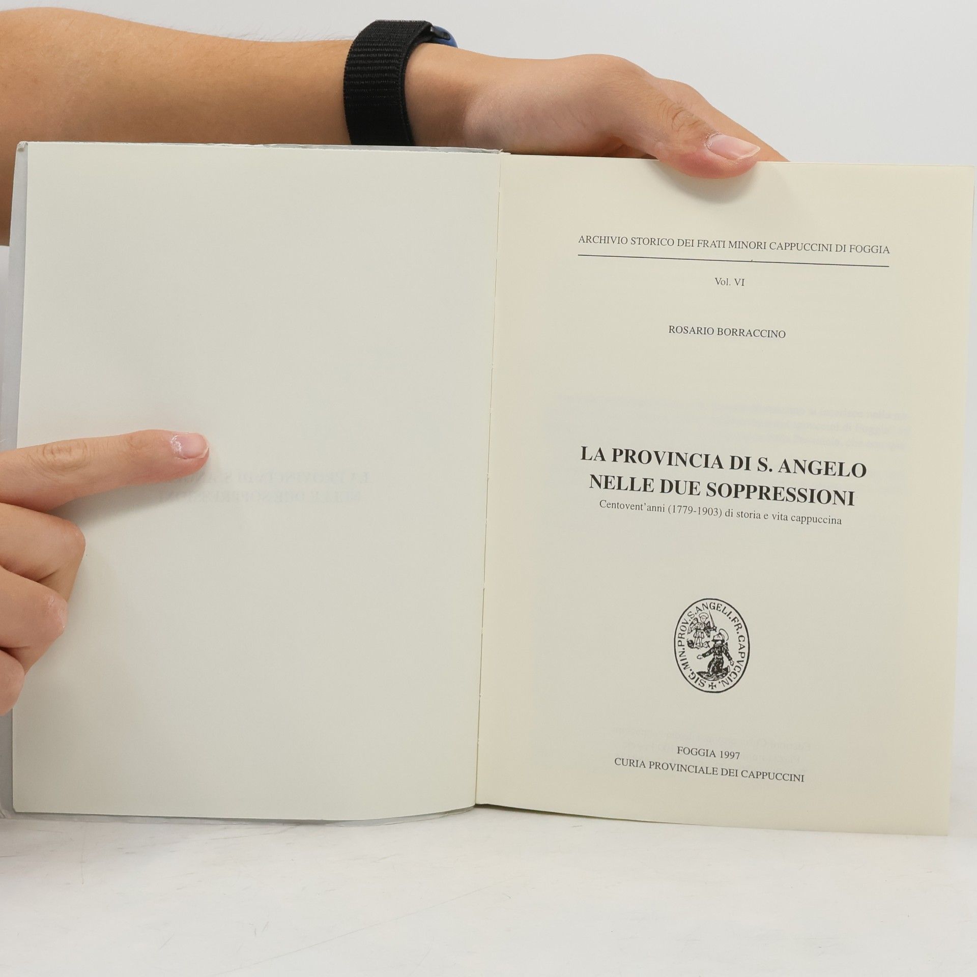 Rosario Borraccino La provincia di S. Angelo nelle due soppressioni
