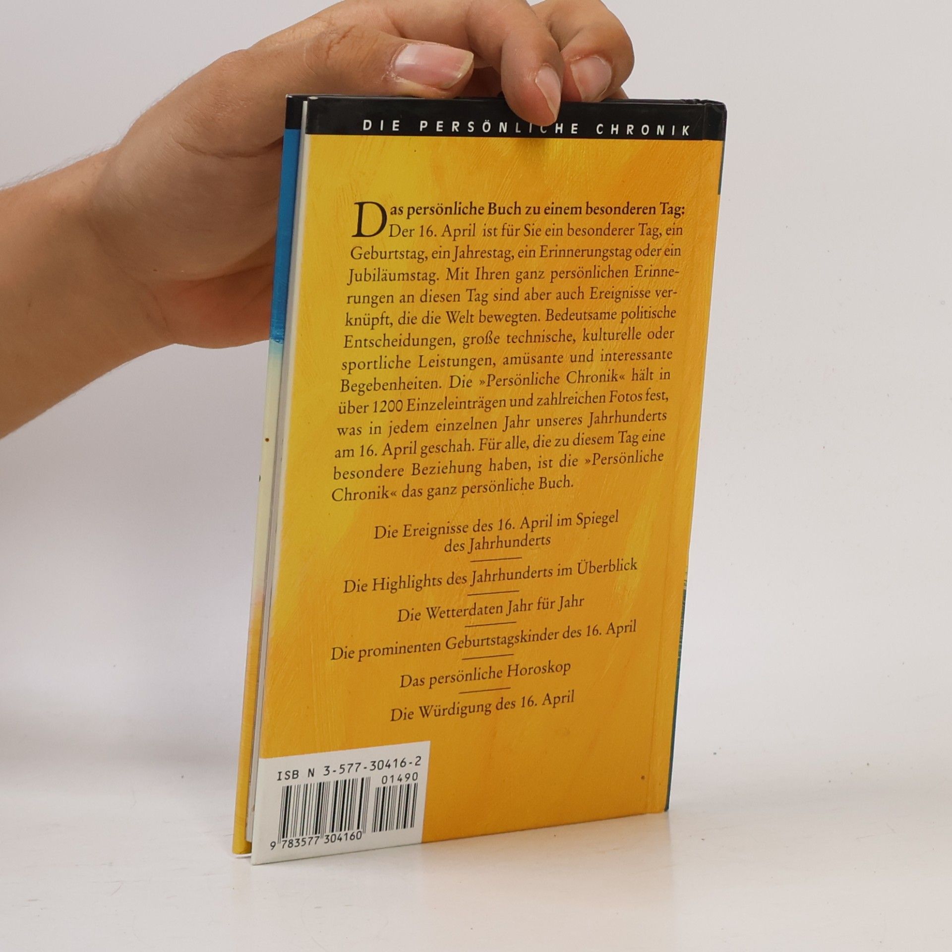 Autorenkollektiv Die persönliche Chronik. Das Buch vom 16. April