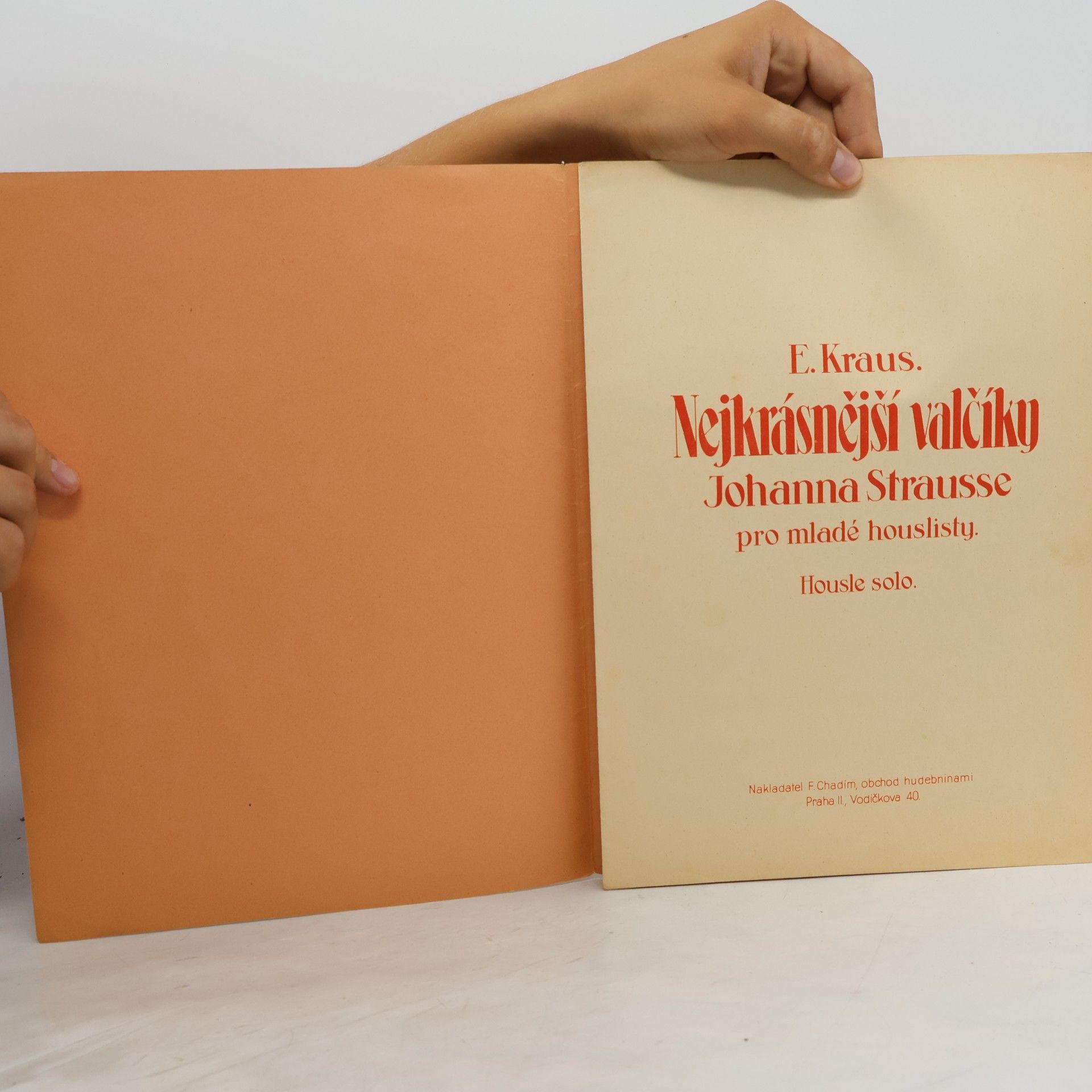 E. Kraus Nejkrásnější valčíky Johanna Strausse pro mladé houslisty