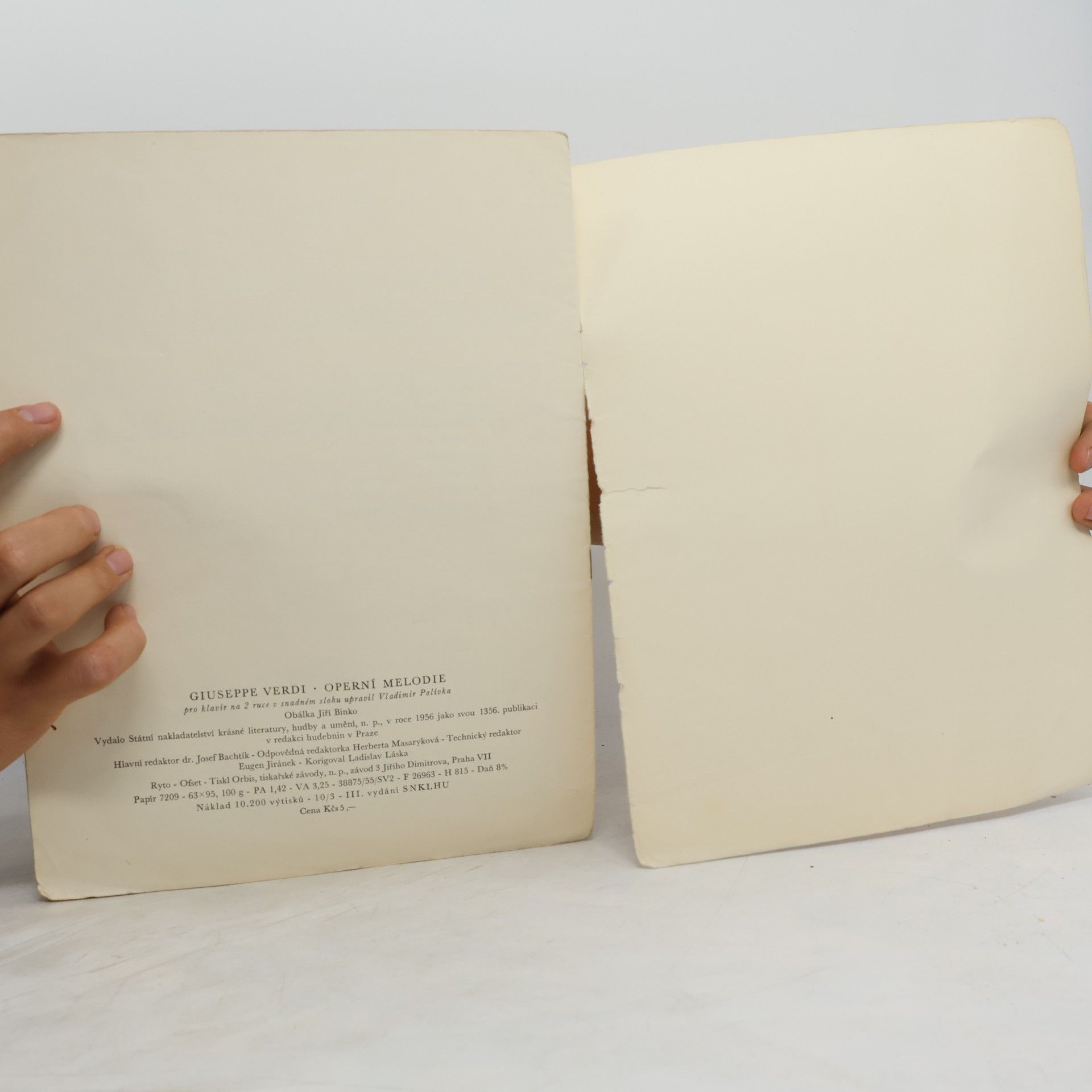 Giuseppe Verdi Operní melodie pro klavír v snadném slohu