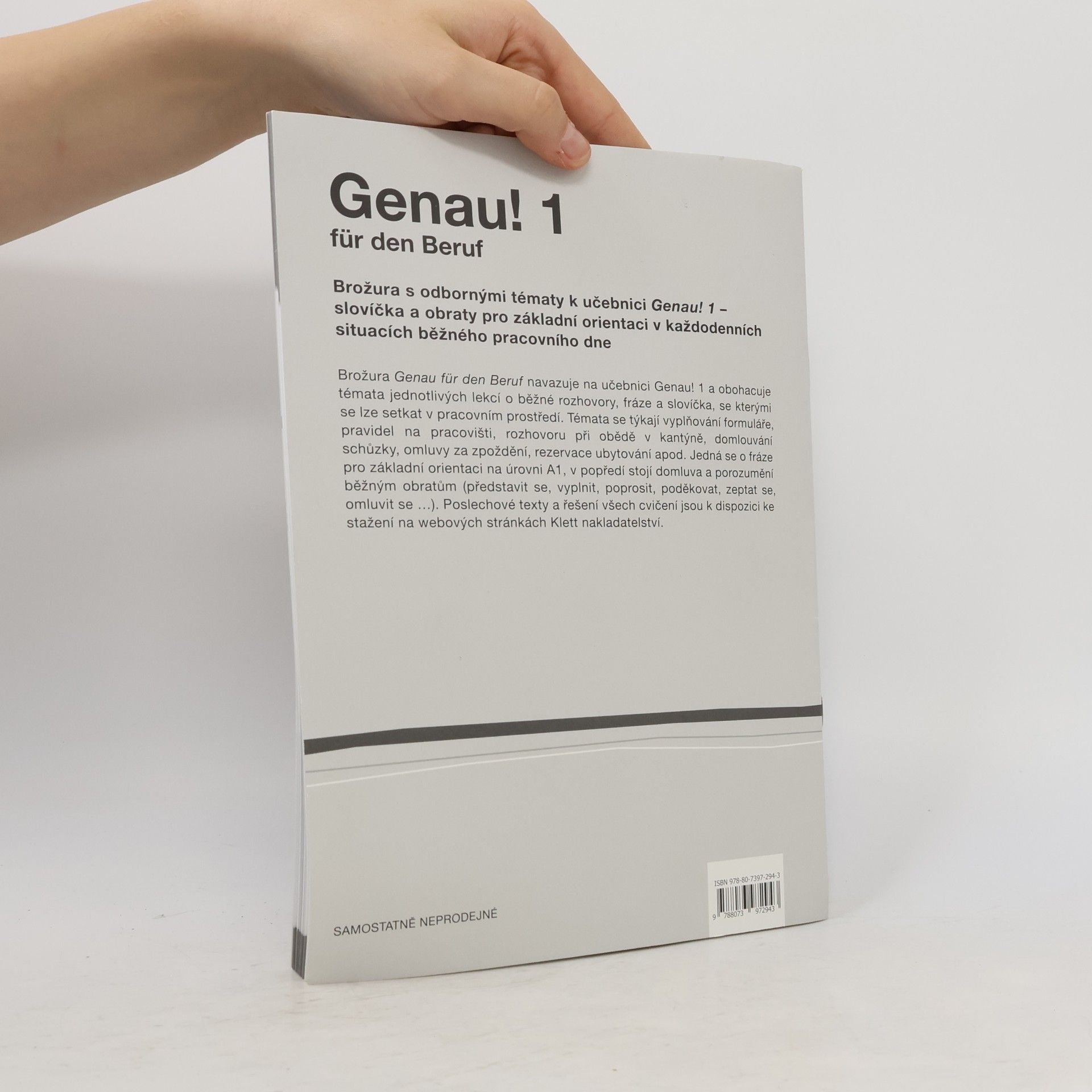 KLETT Genau! 1 2018 (A1) – učebnice s pracovním sešitem + Beruf