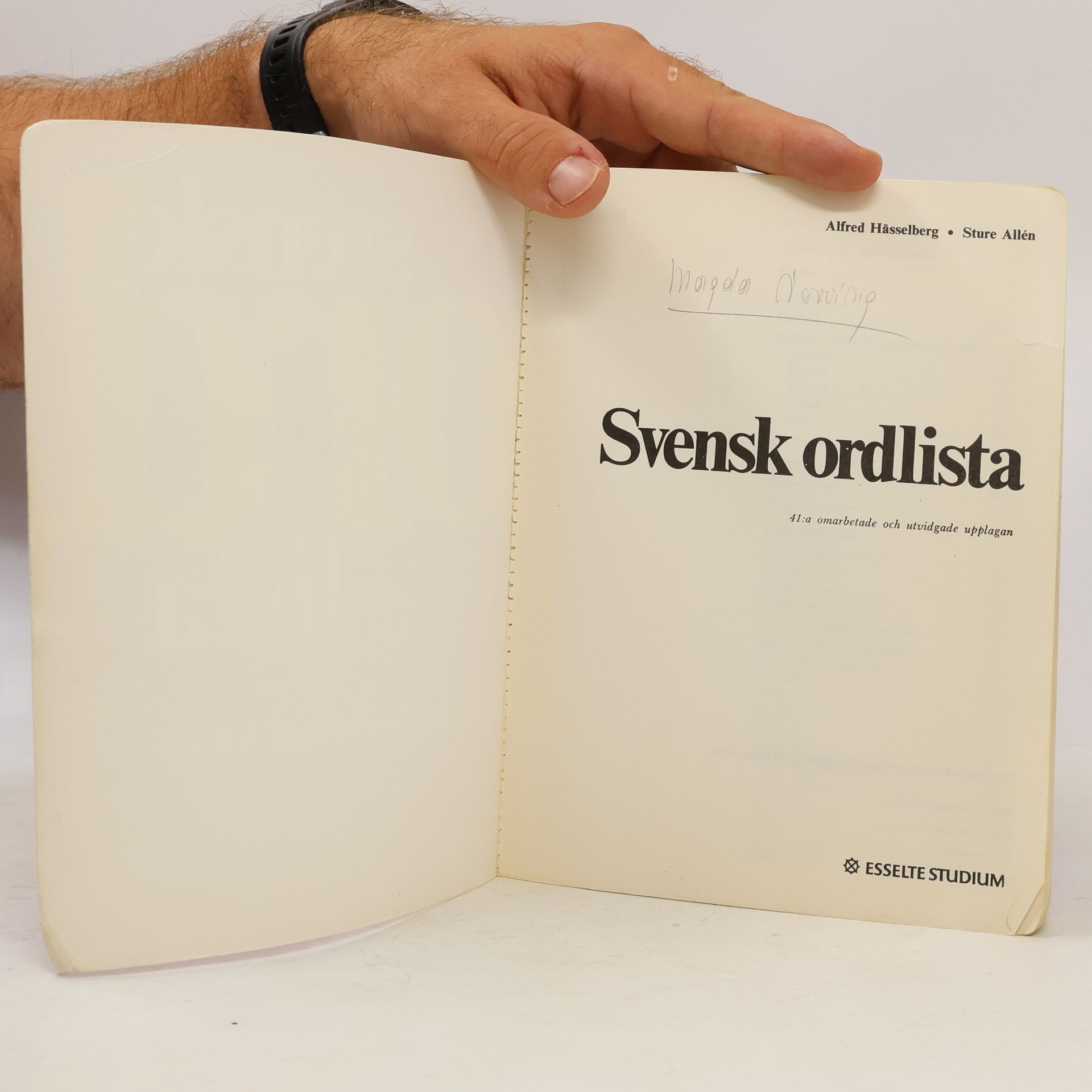 Alfred Hässelberg Svensk ordlista