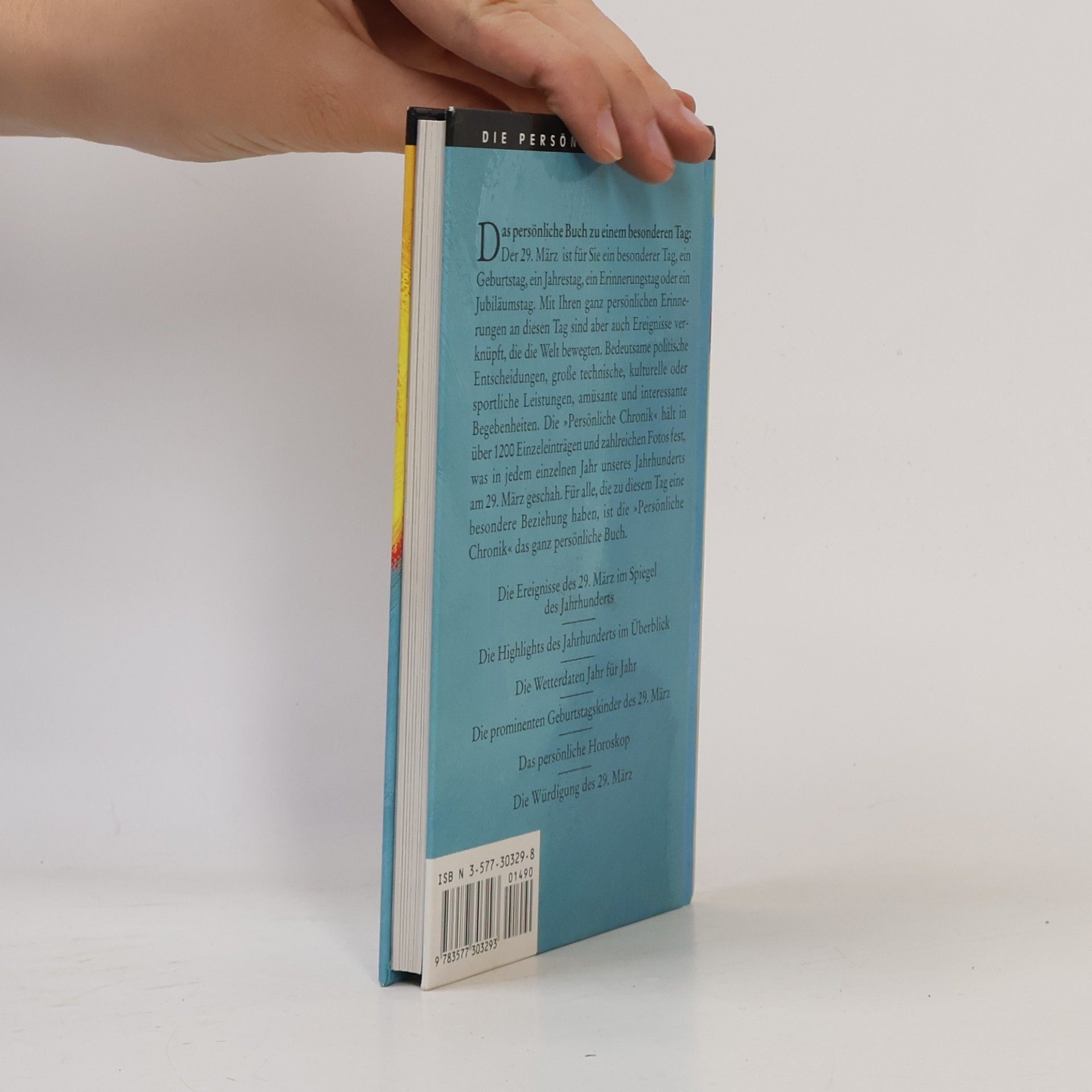 Collectif d'auteurs Die persönliche Chronik. Das Buch vom 29. März