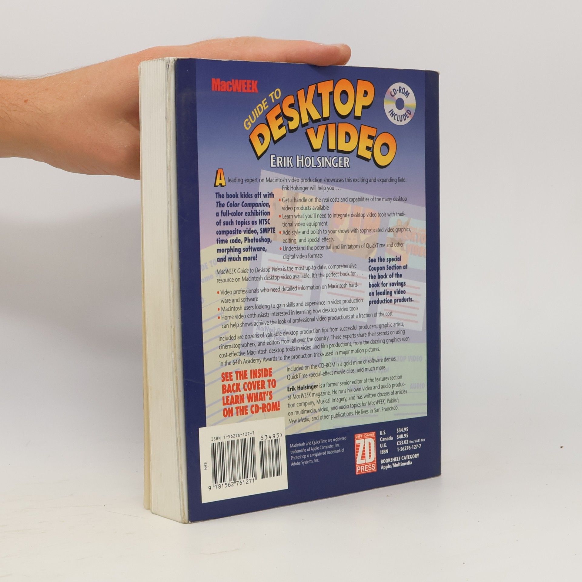 Erik Holsinger Macweek Guide to Desktop Video/Book and CD ROM
