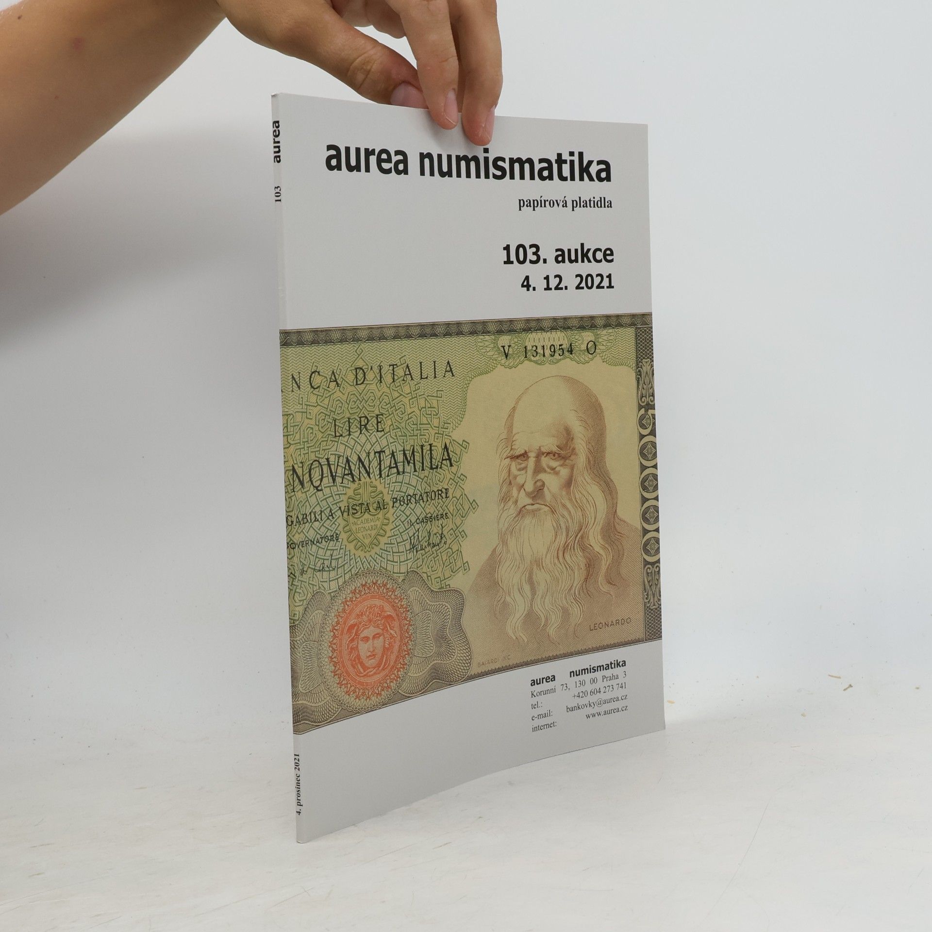 Autorenkollektiv Aurea numismatika 103. aukce, 4. 12. 2021