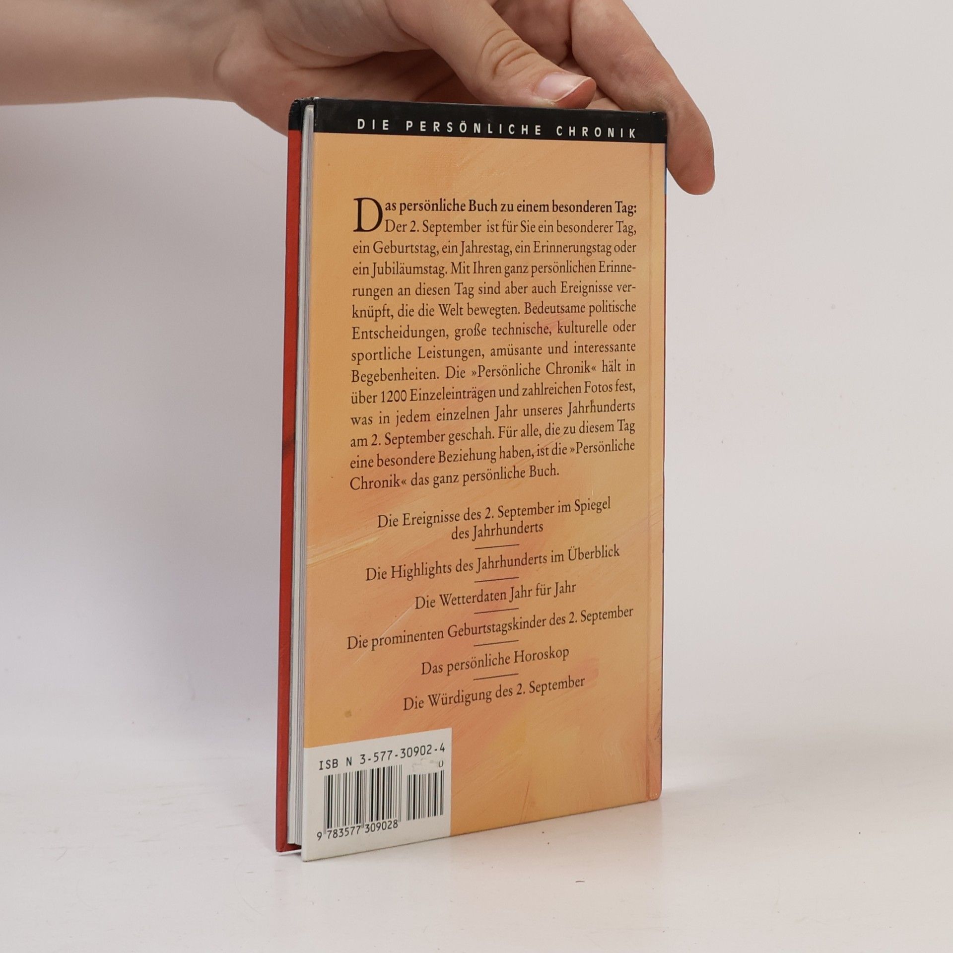 Die Persönliche Chronik: Das Buch vom 2. September