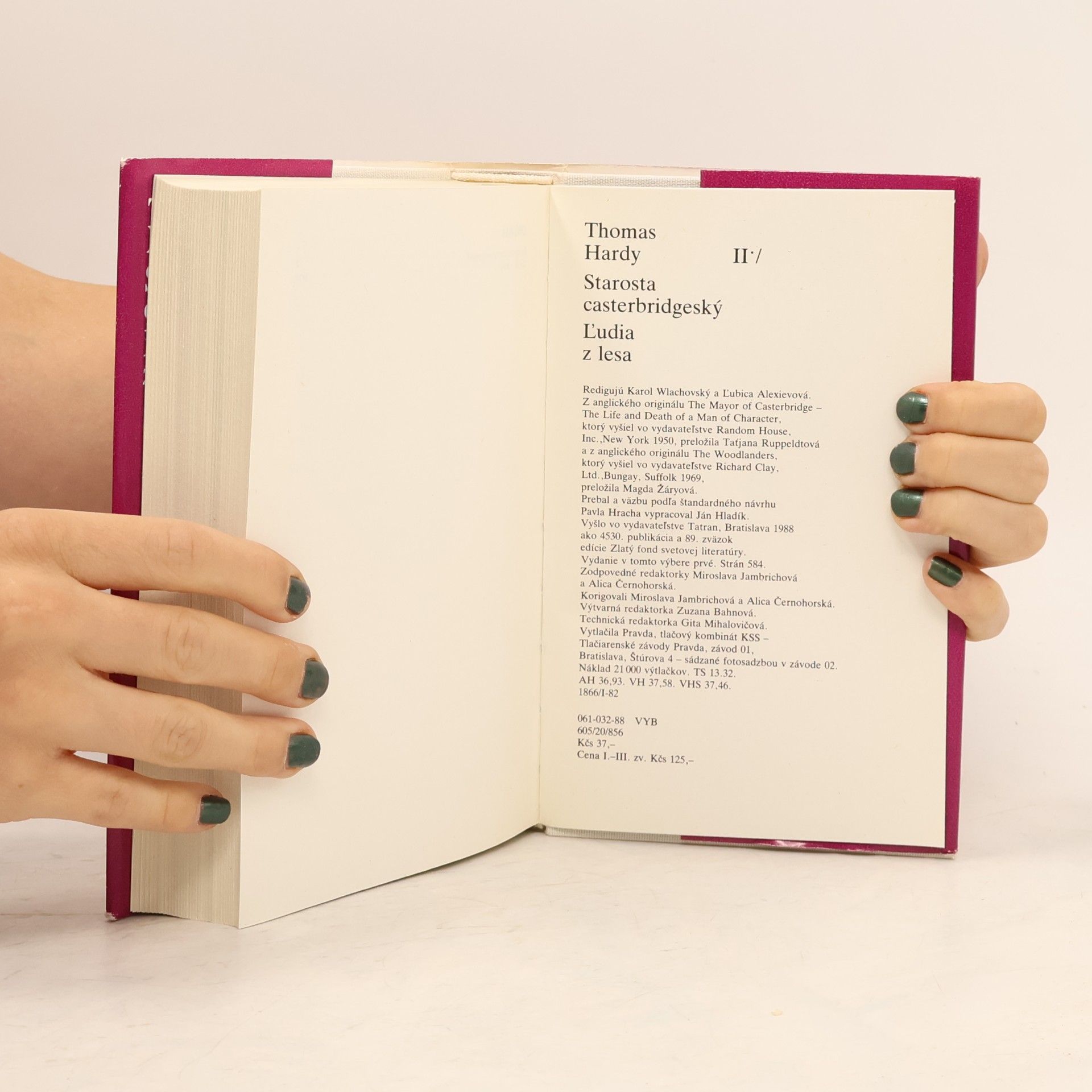 Thomas Hardy Starosta casterbridgeský. Ľudia z lesa